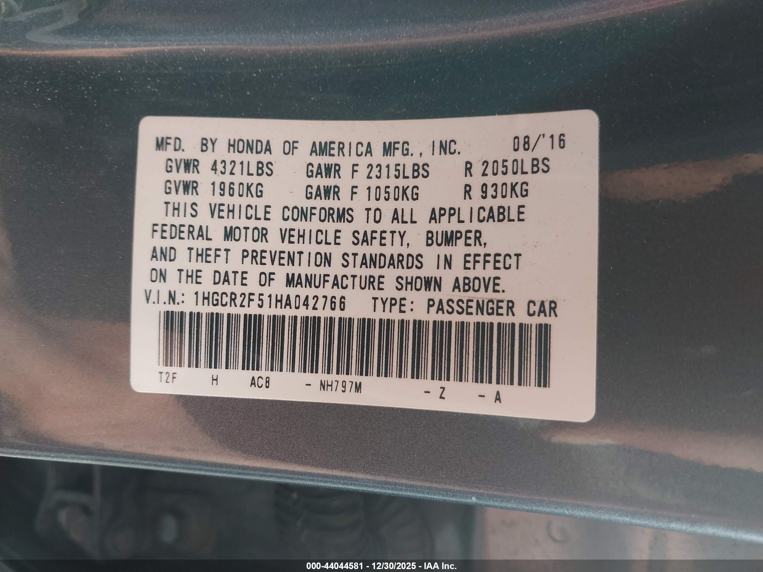 HONDA ACCORD image 9