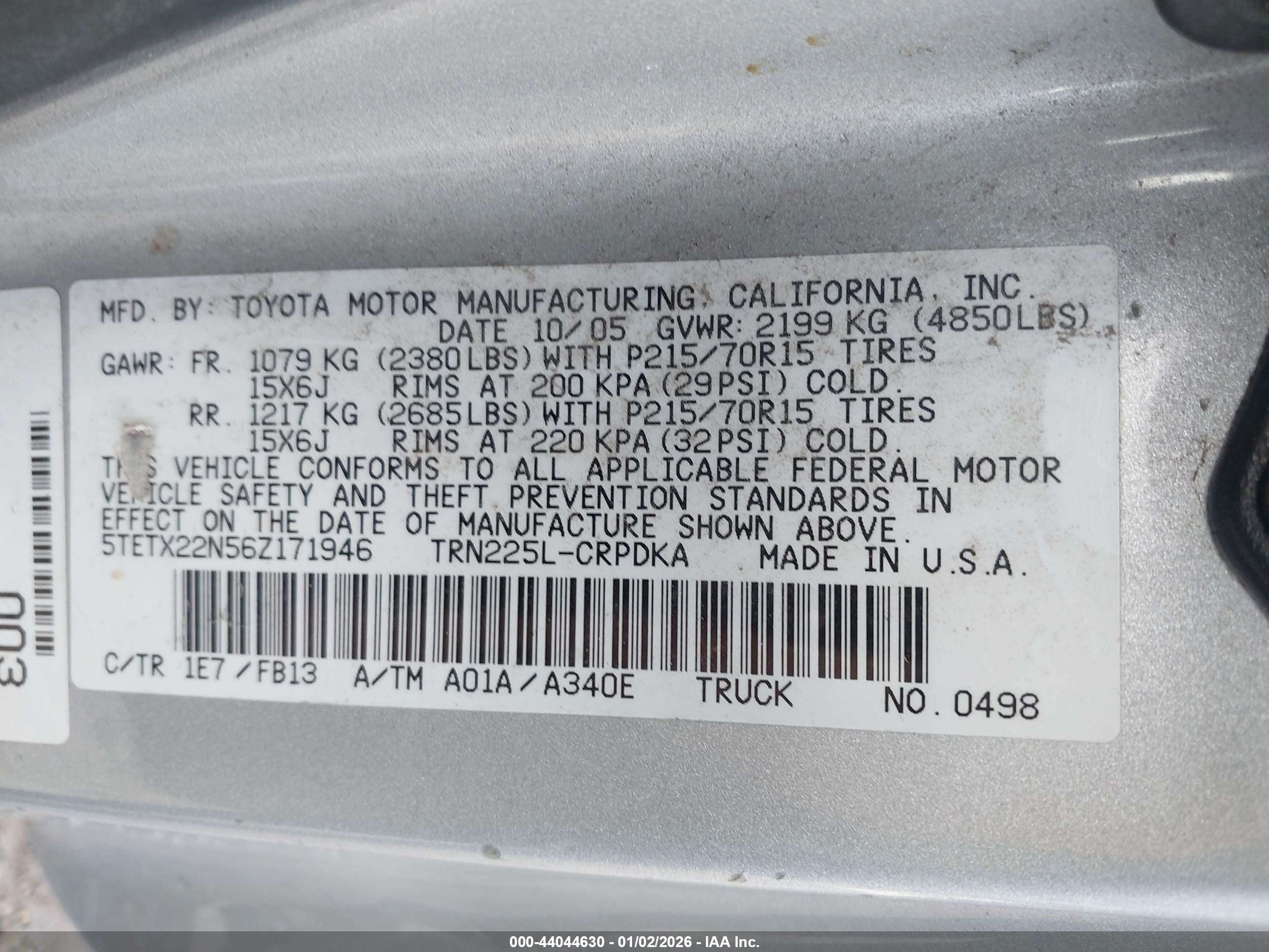 TOYOTA TACOMA image 9