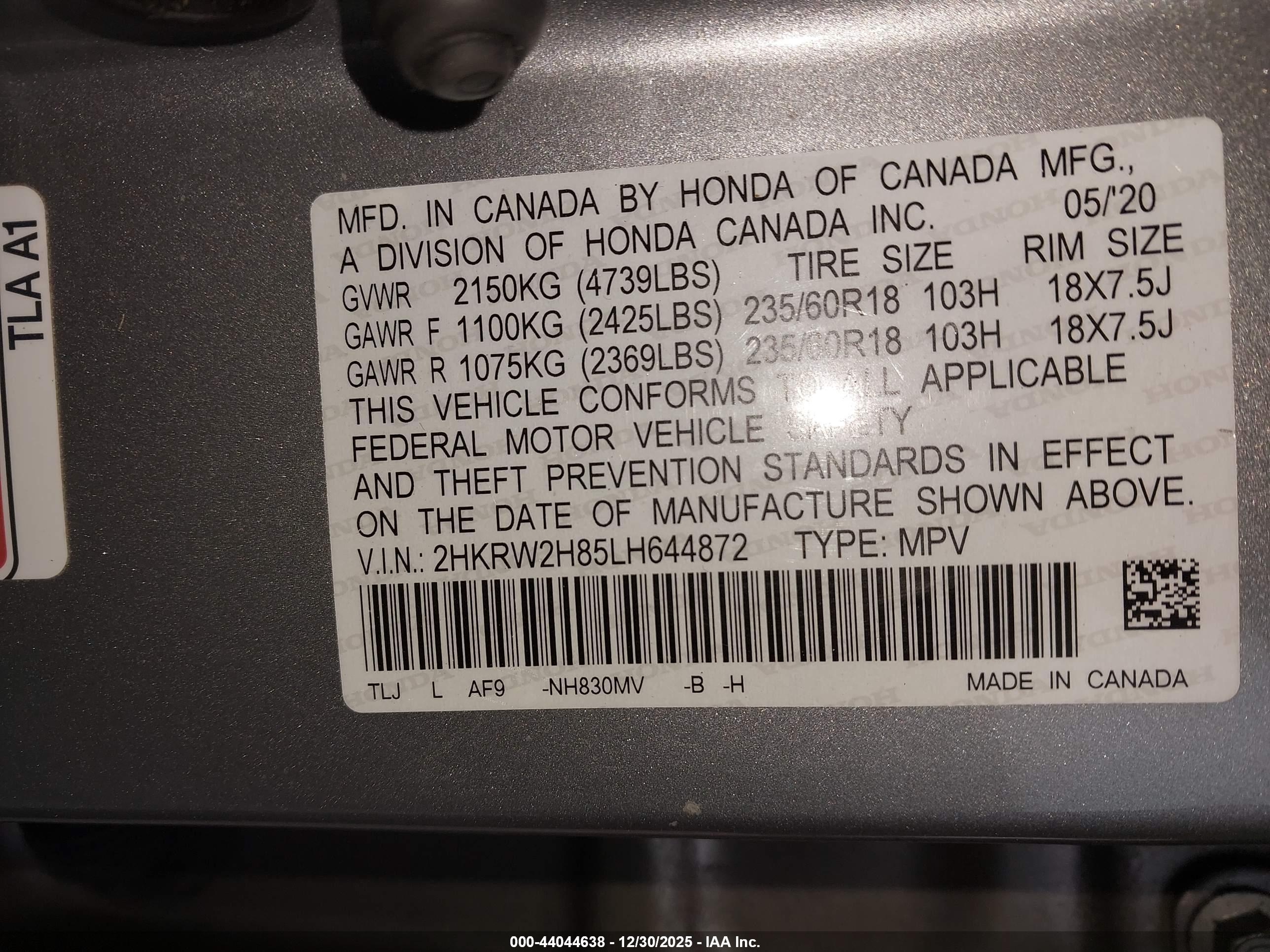 HONDA CR-V image 9