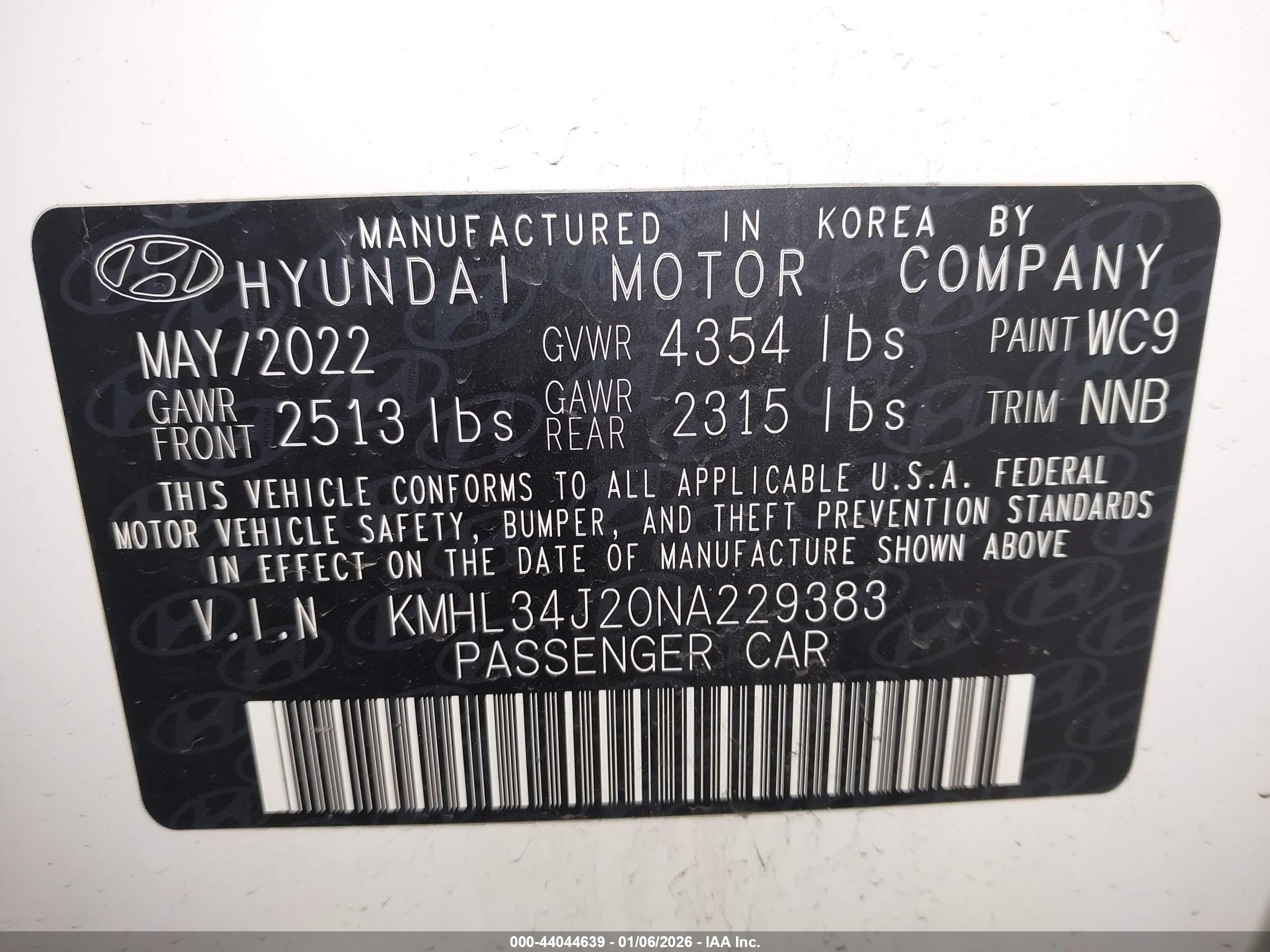 HYUNDAI SONATA image 9