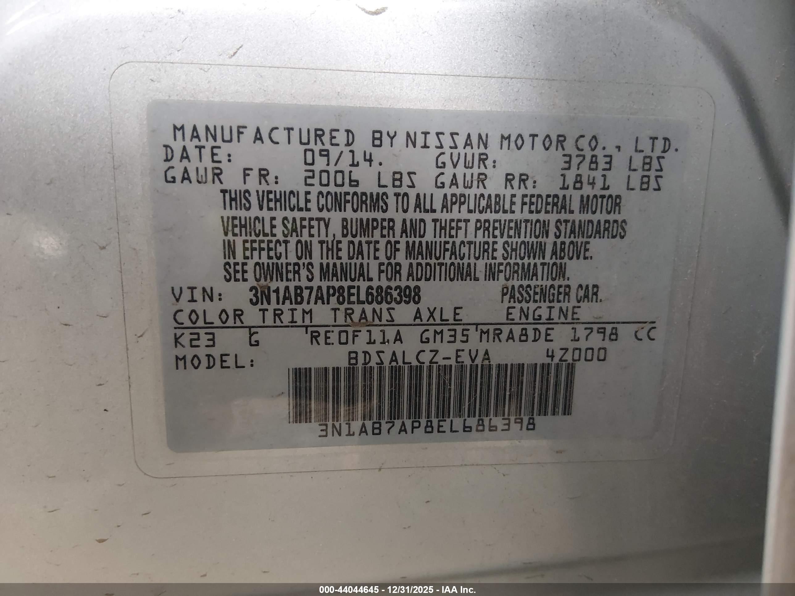 NISSAN SENTRA image 9