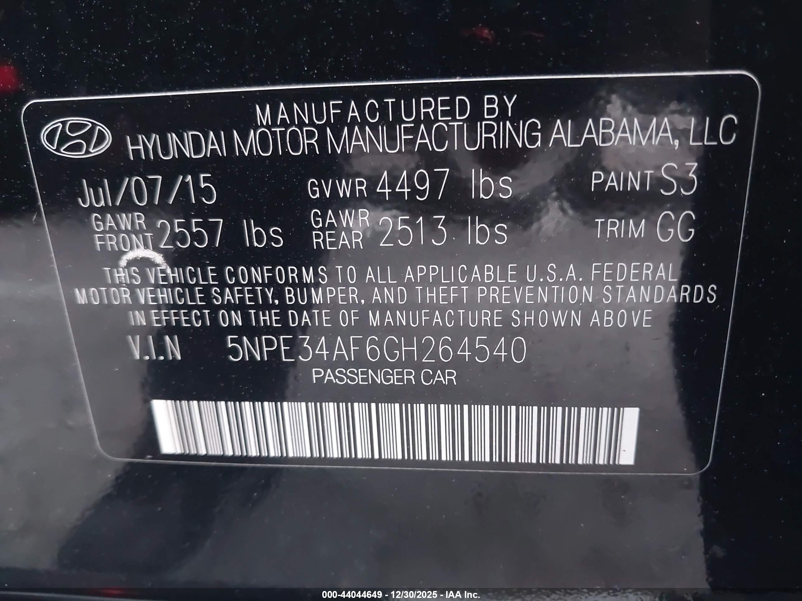 HYUNDAI SONATA image 9