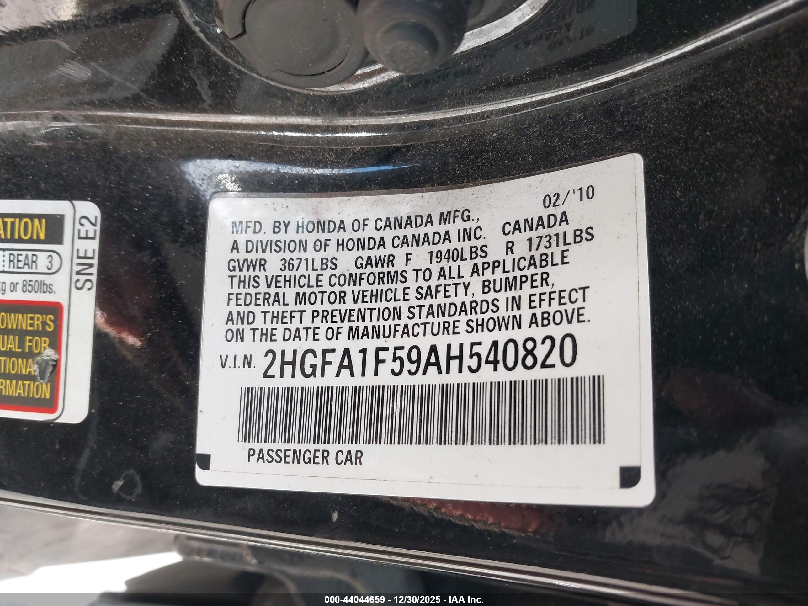 HONDA CIVIC image 9
