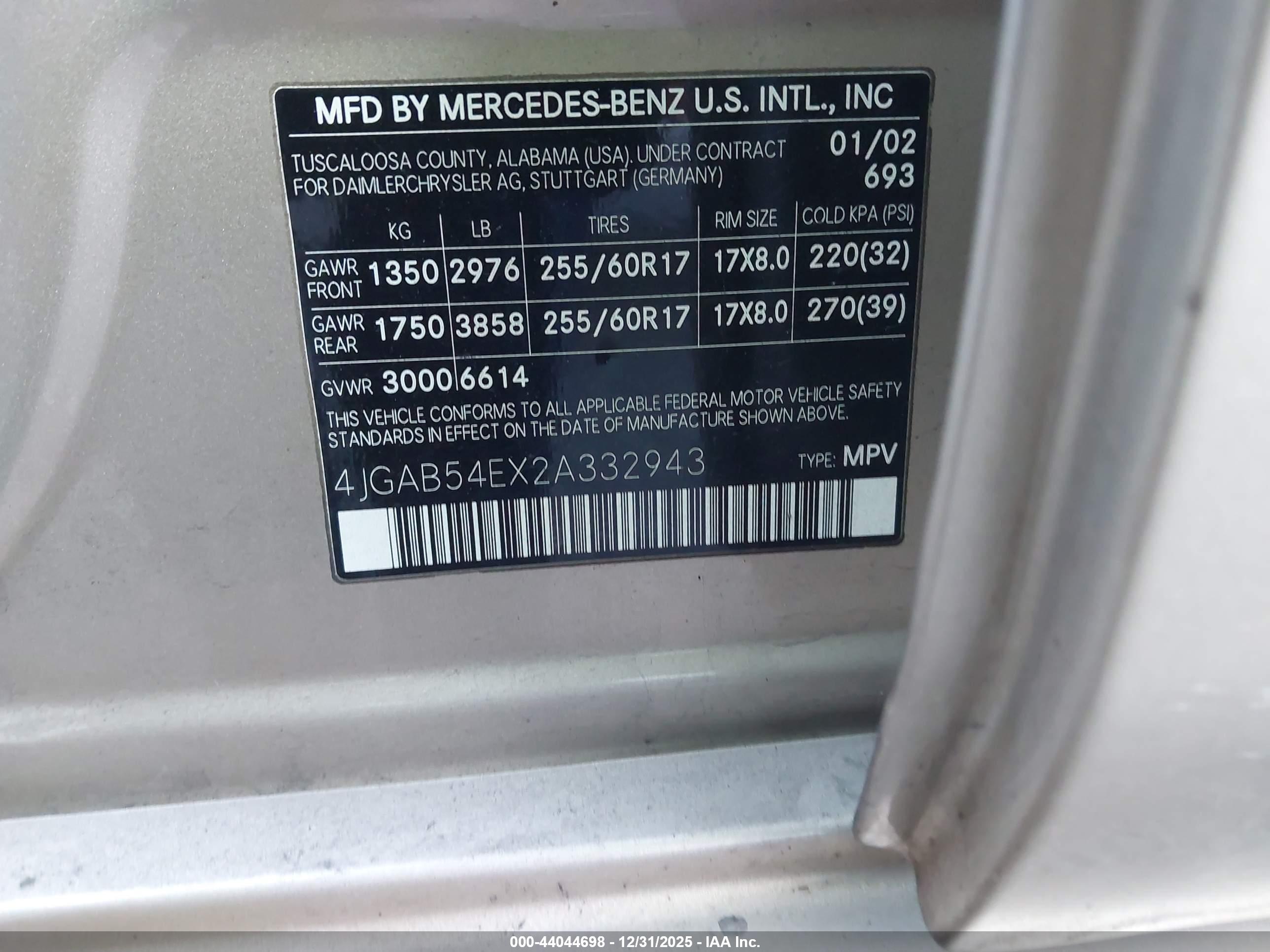 MERCEDES-BENZ ML image 9