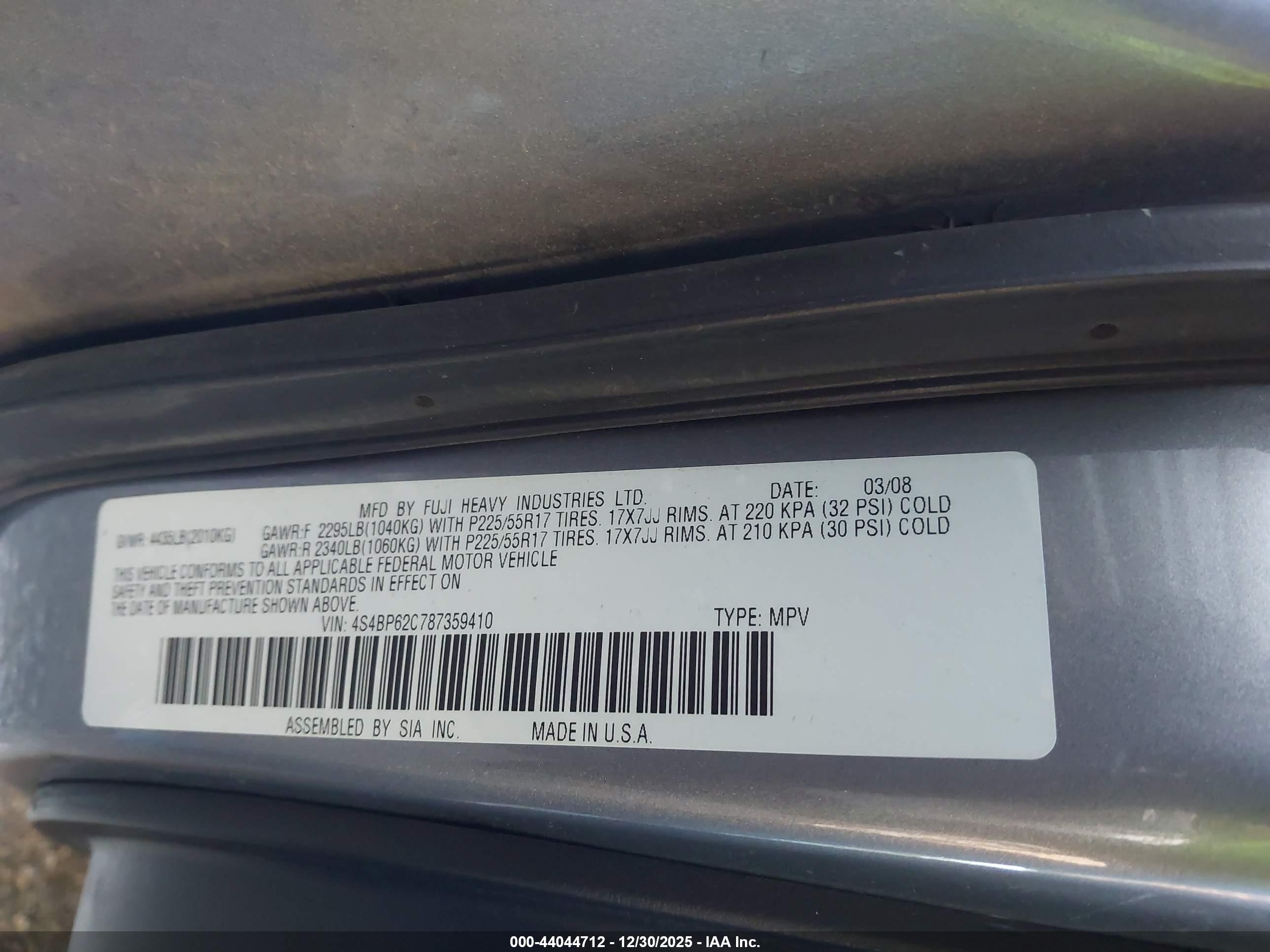 SUBARU OUTBACK image 9