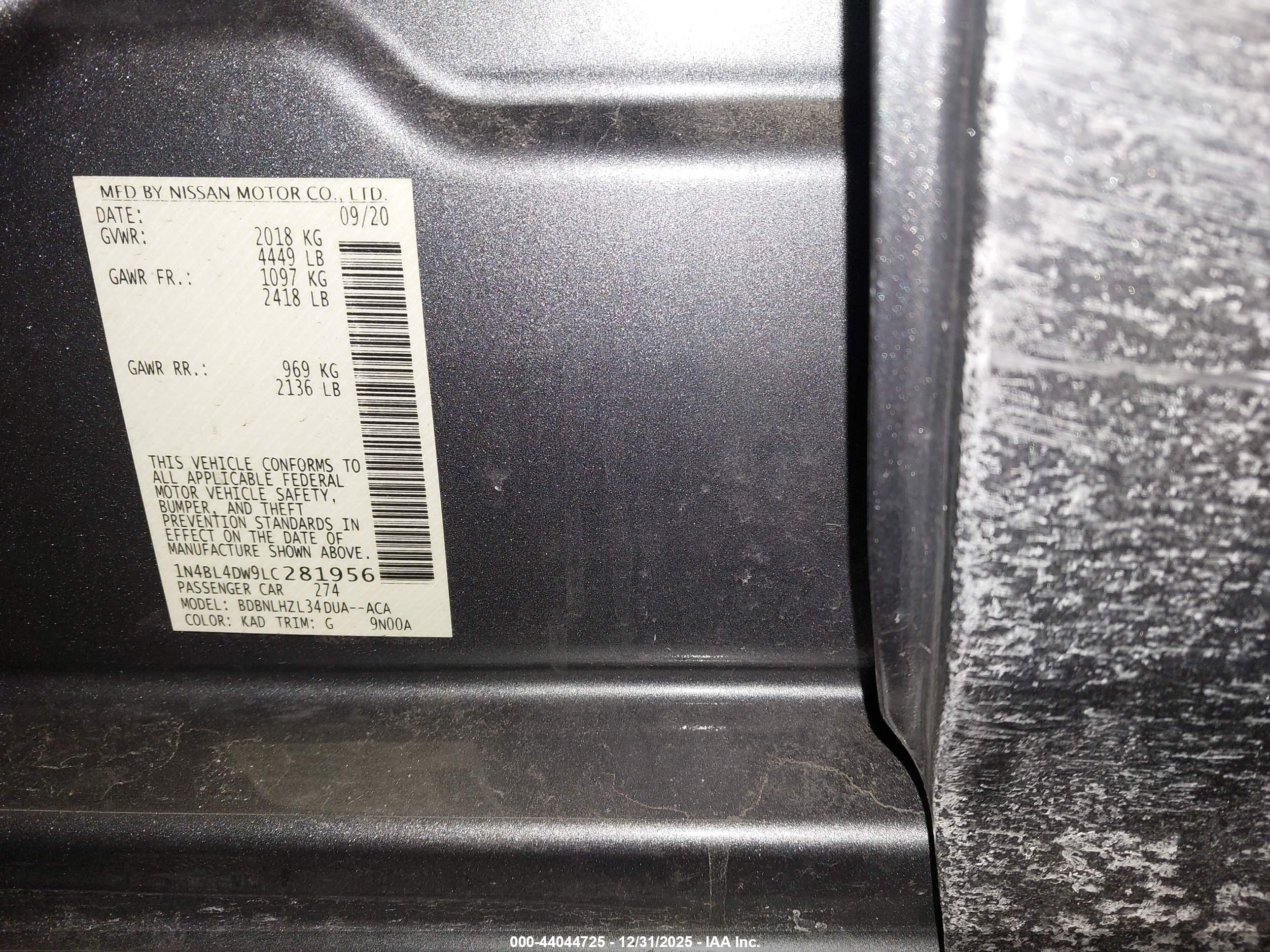 NISSAN ALTIMA image 9