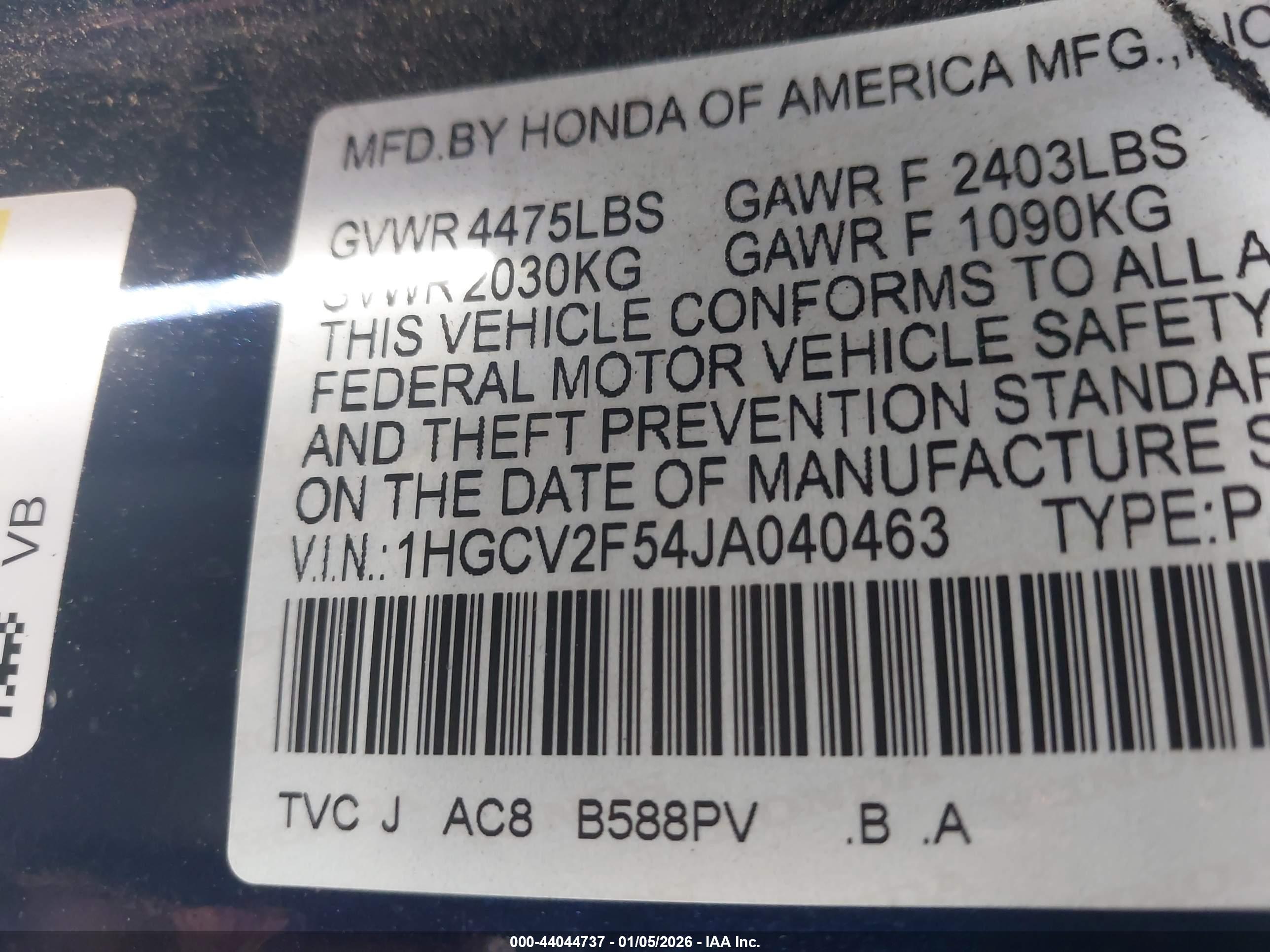 HONDA ACCORD image 9