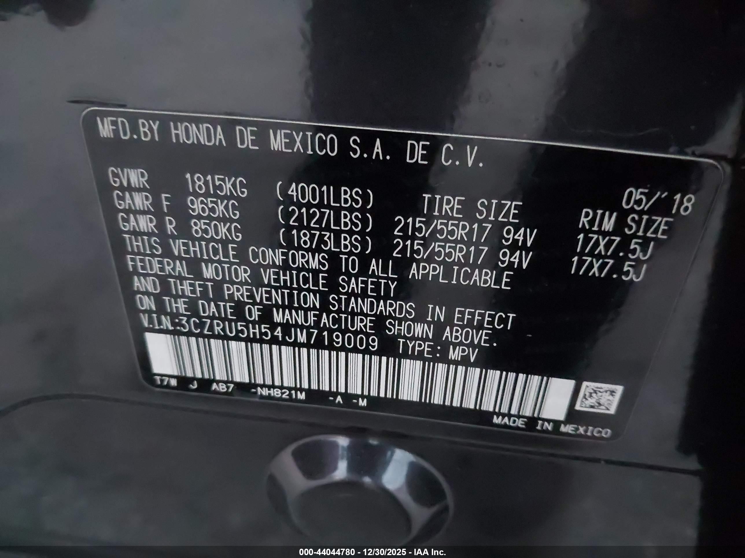 HONDA HR-V image 9