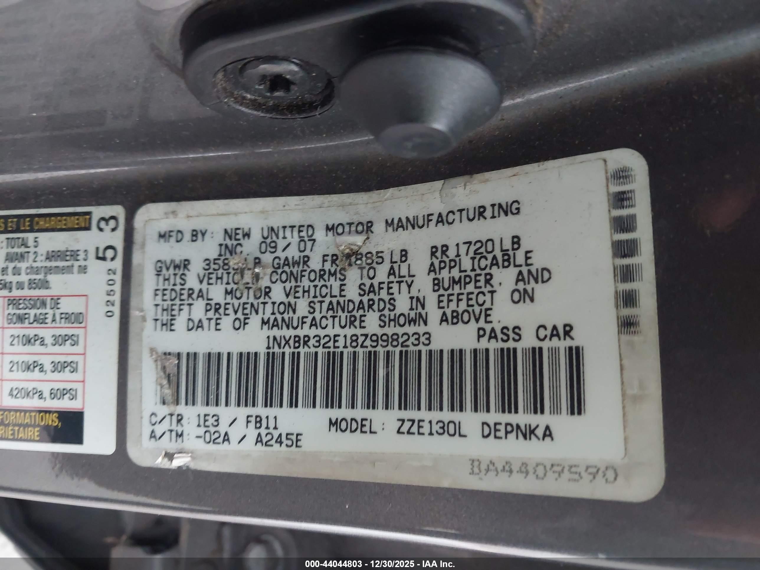 TOYOTA COROLLA image 9