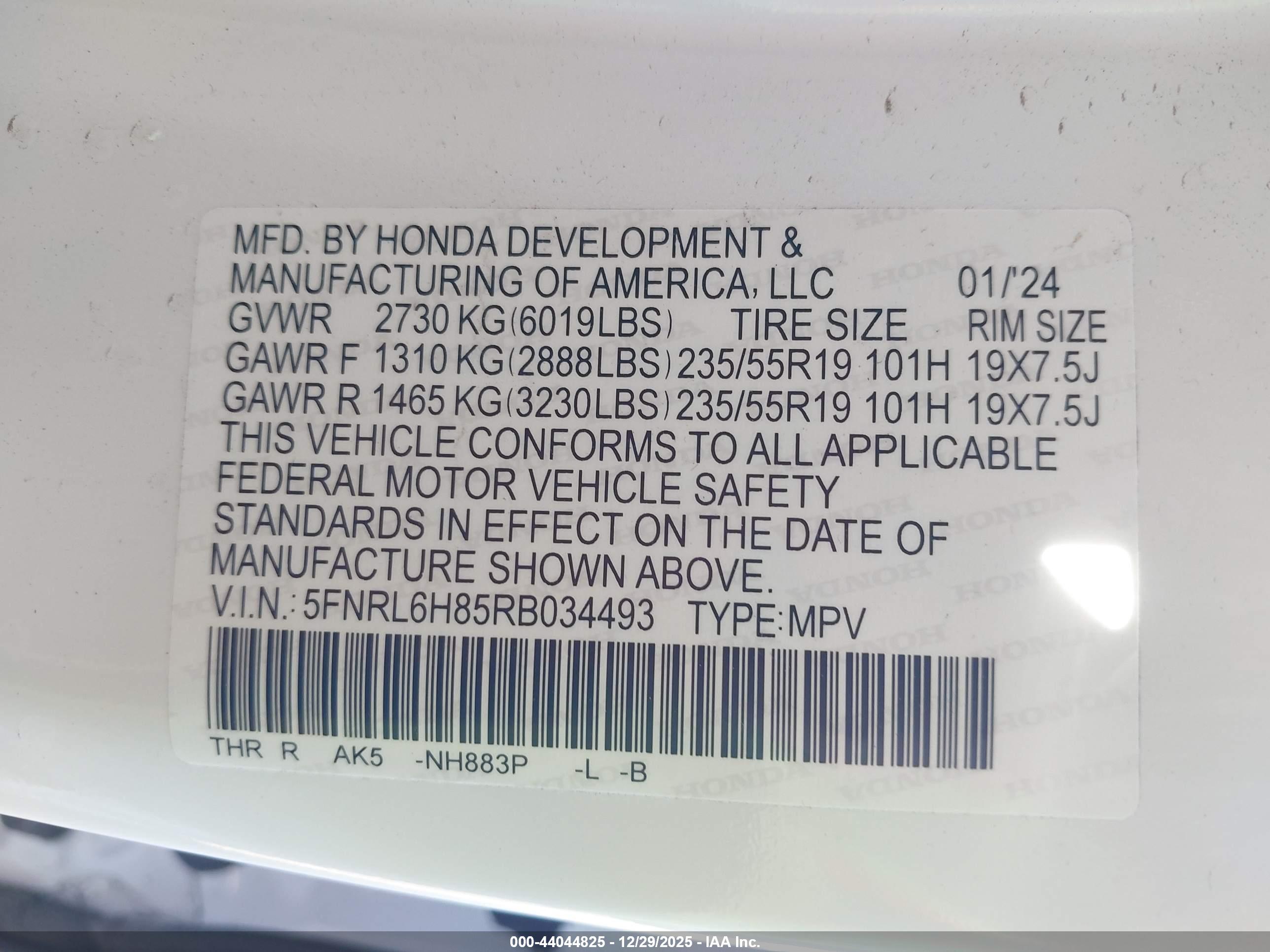 HONDA ODYSSEY image 9