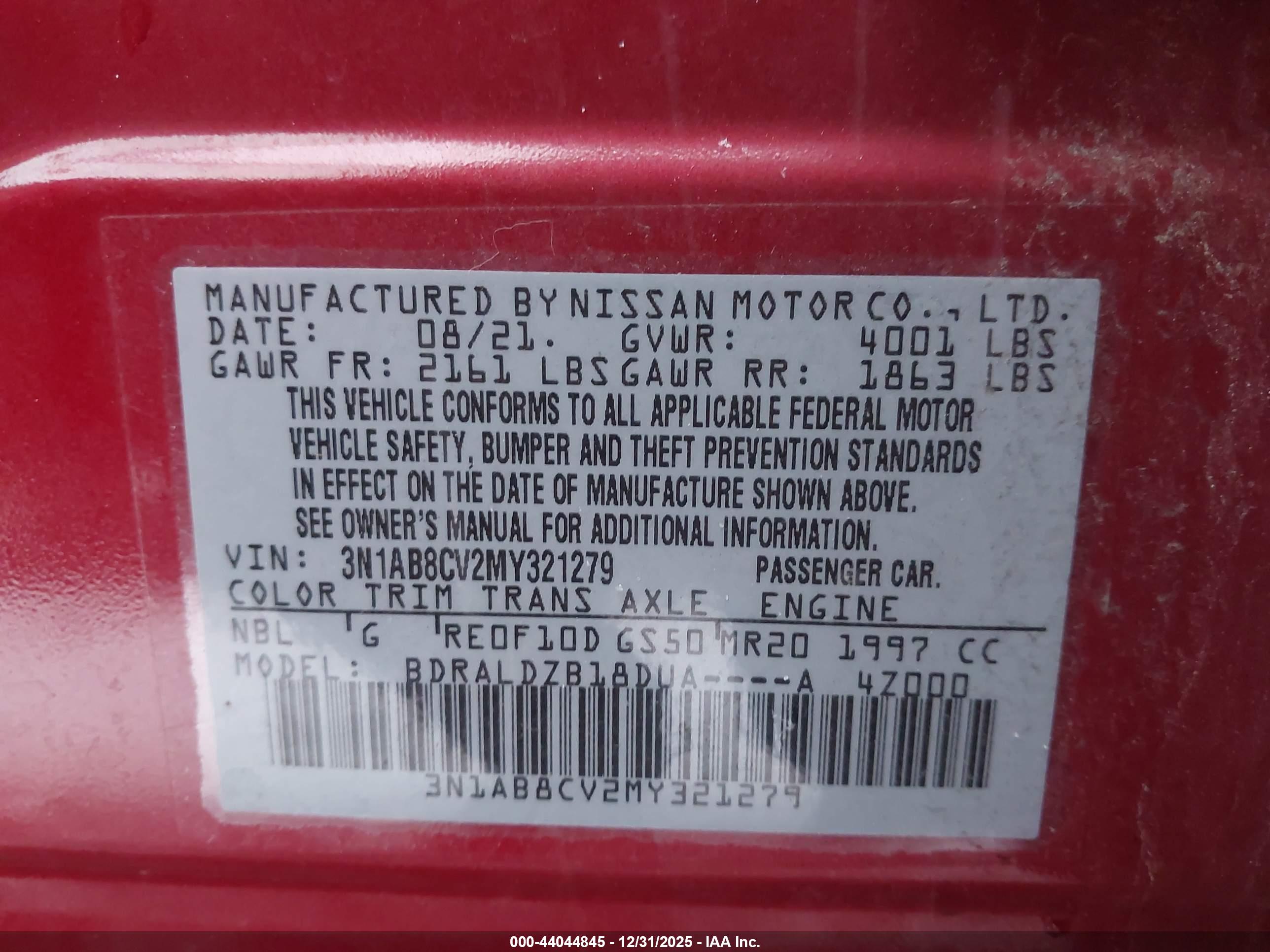 NISSAN SENTRA image 9