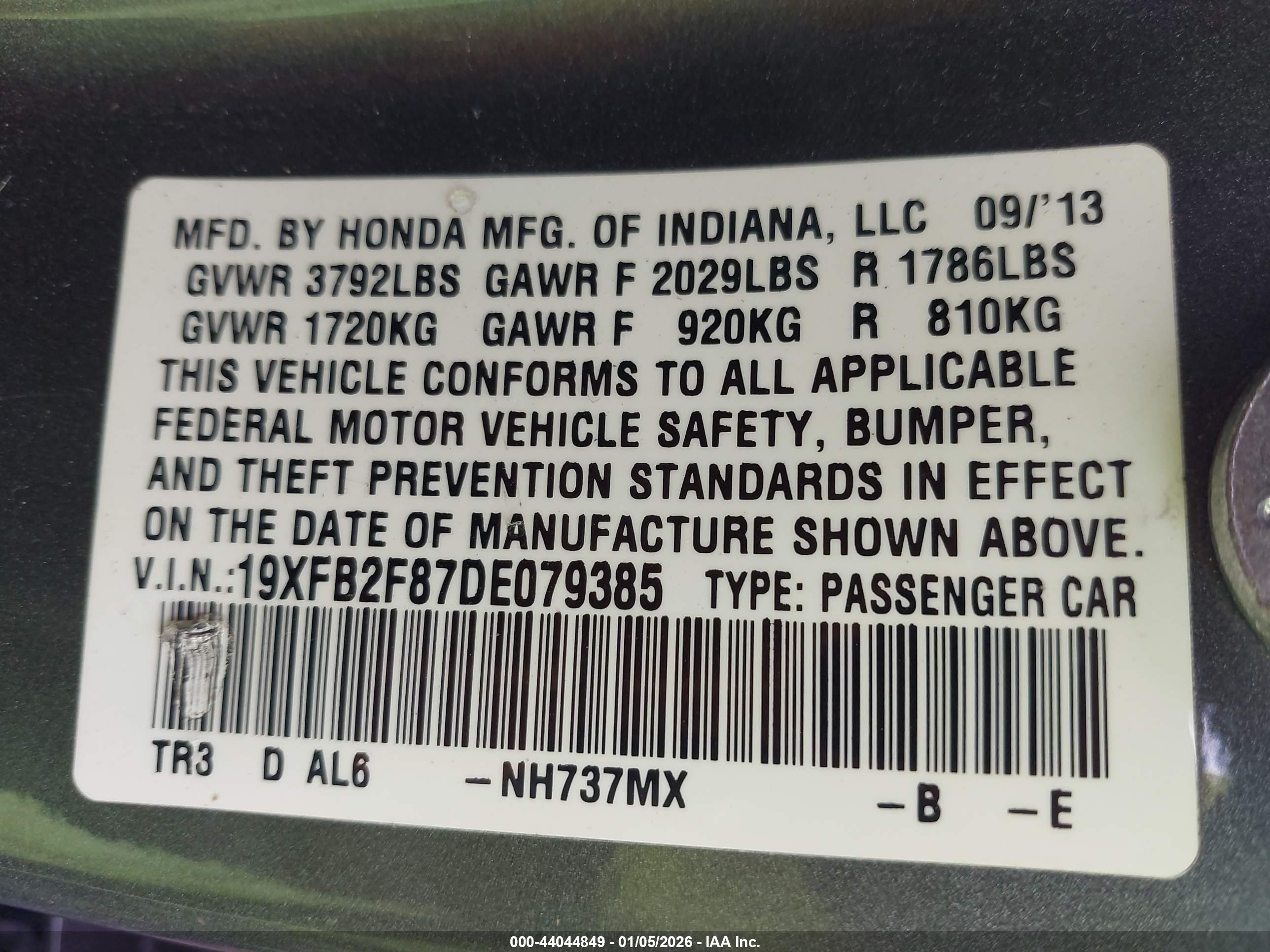 HONDA CIVIC image 9