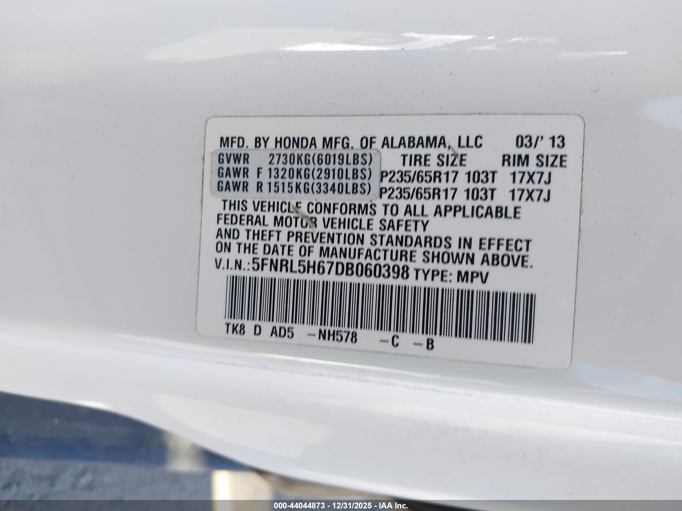 HONDA ODYSSEY image 9