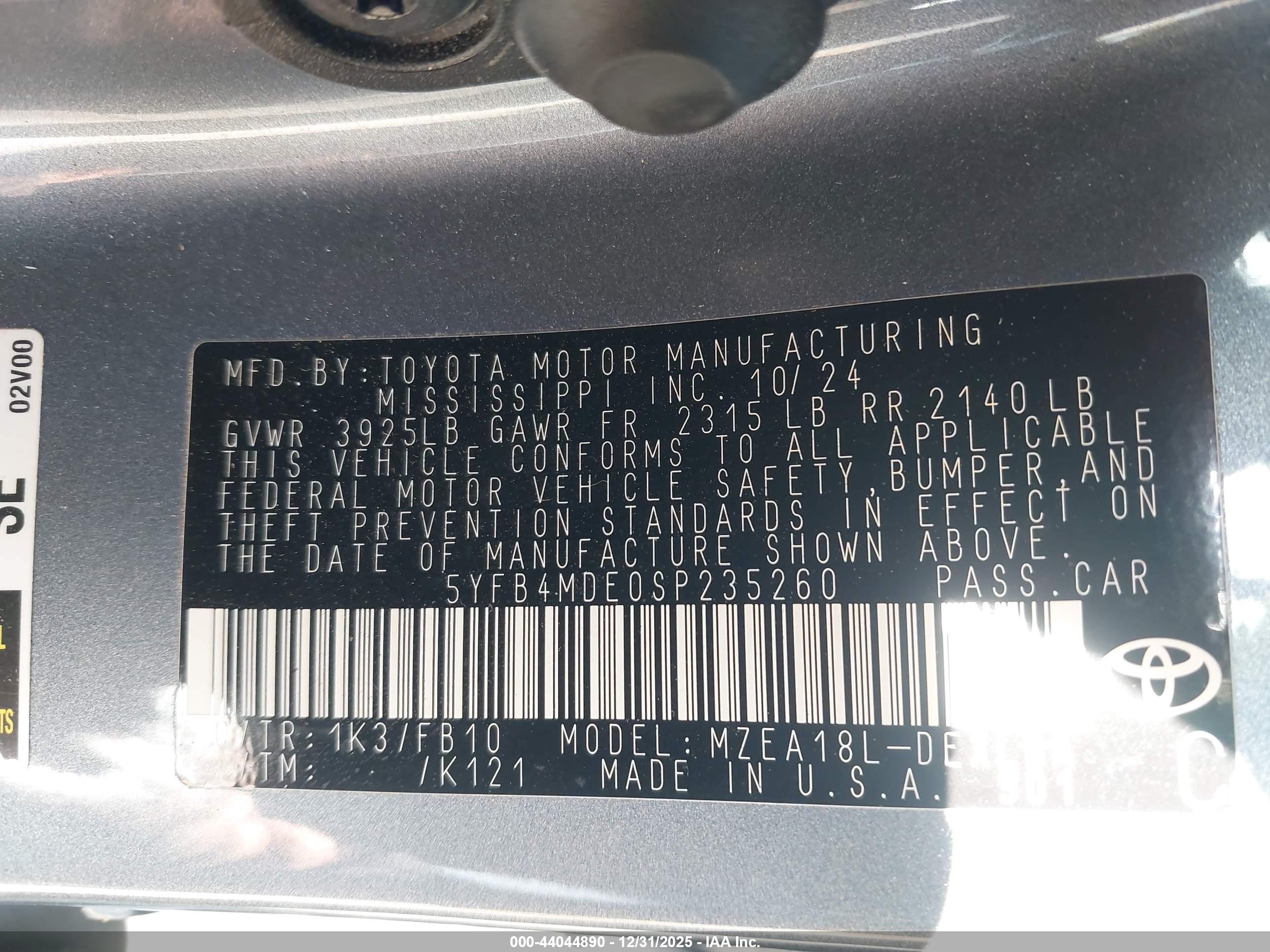 TOYOTA COROLLA image 9