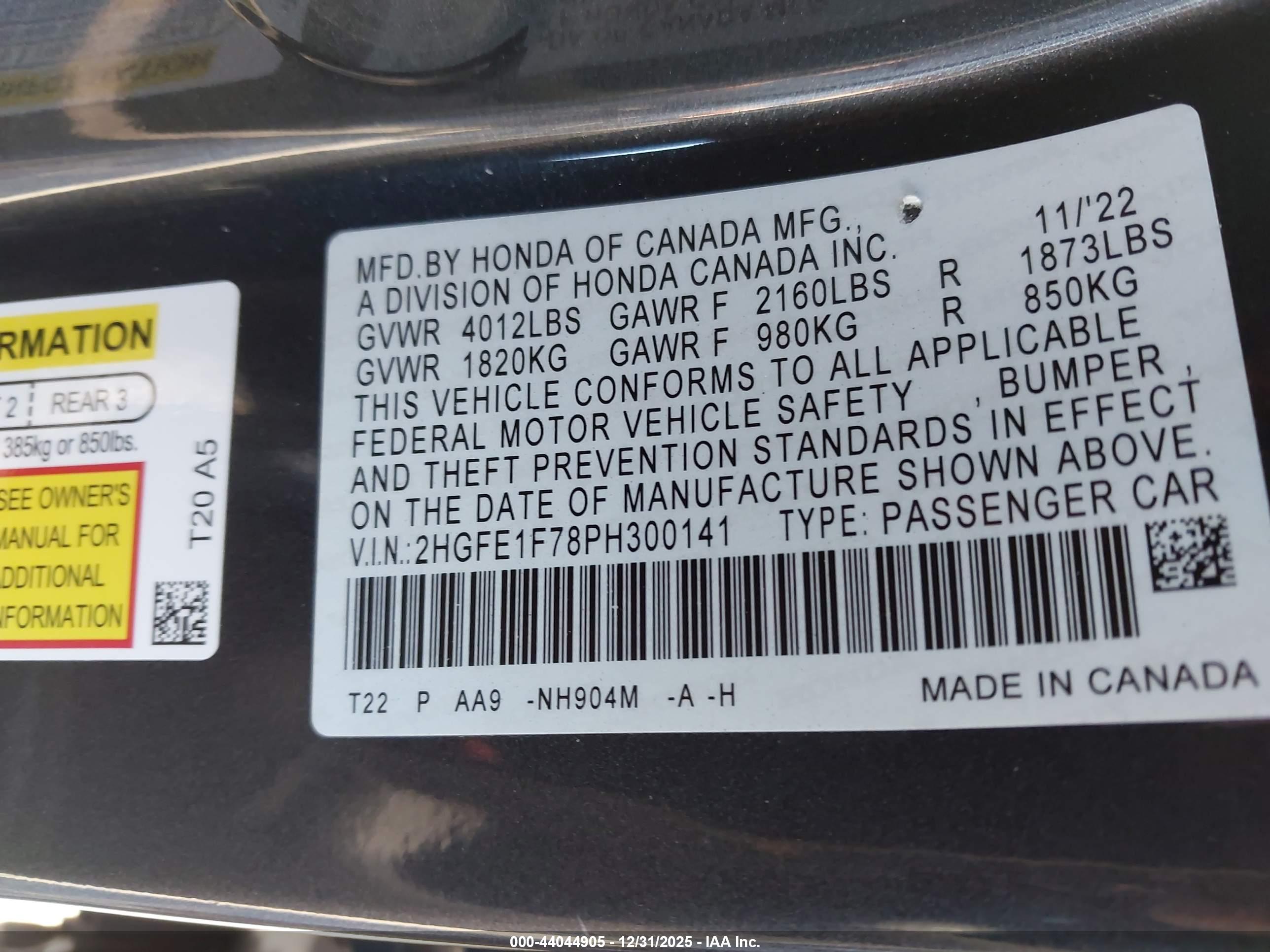 HONDA CIVIC image 9