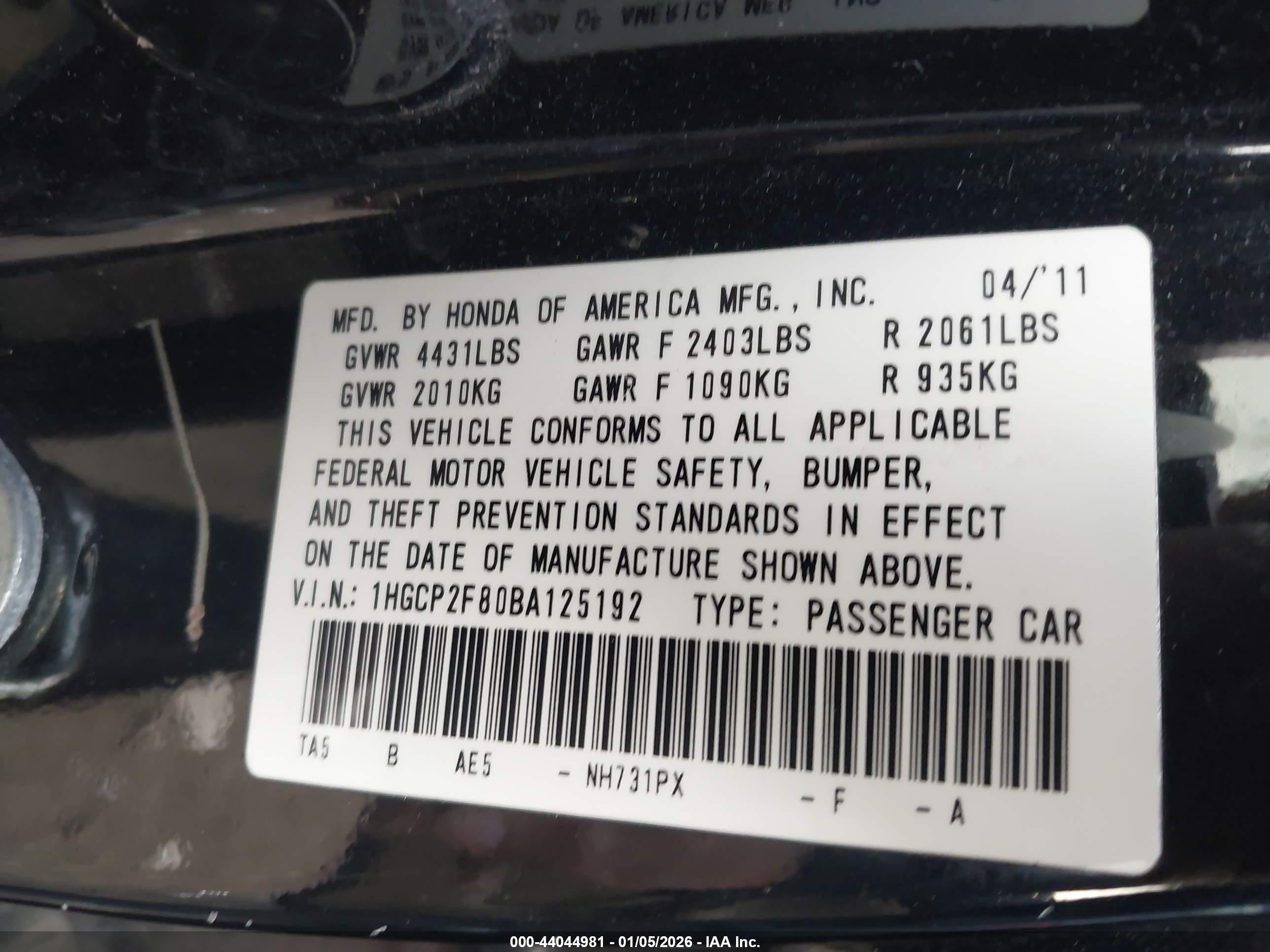 HONDA ACCORD image 9