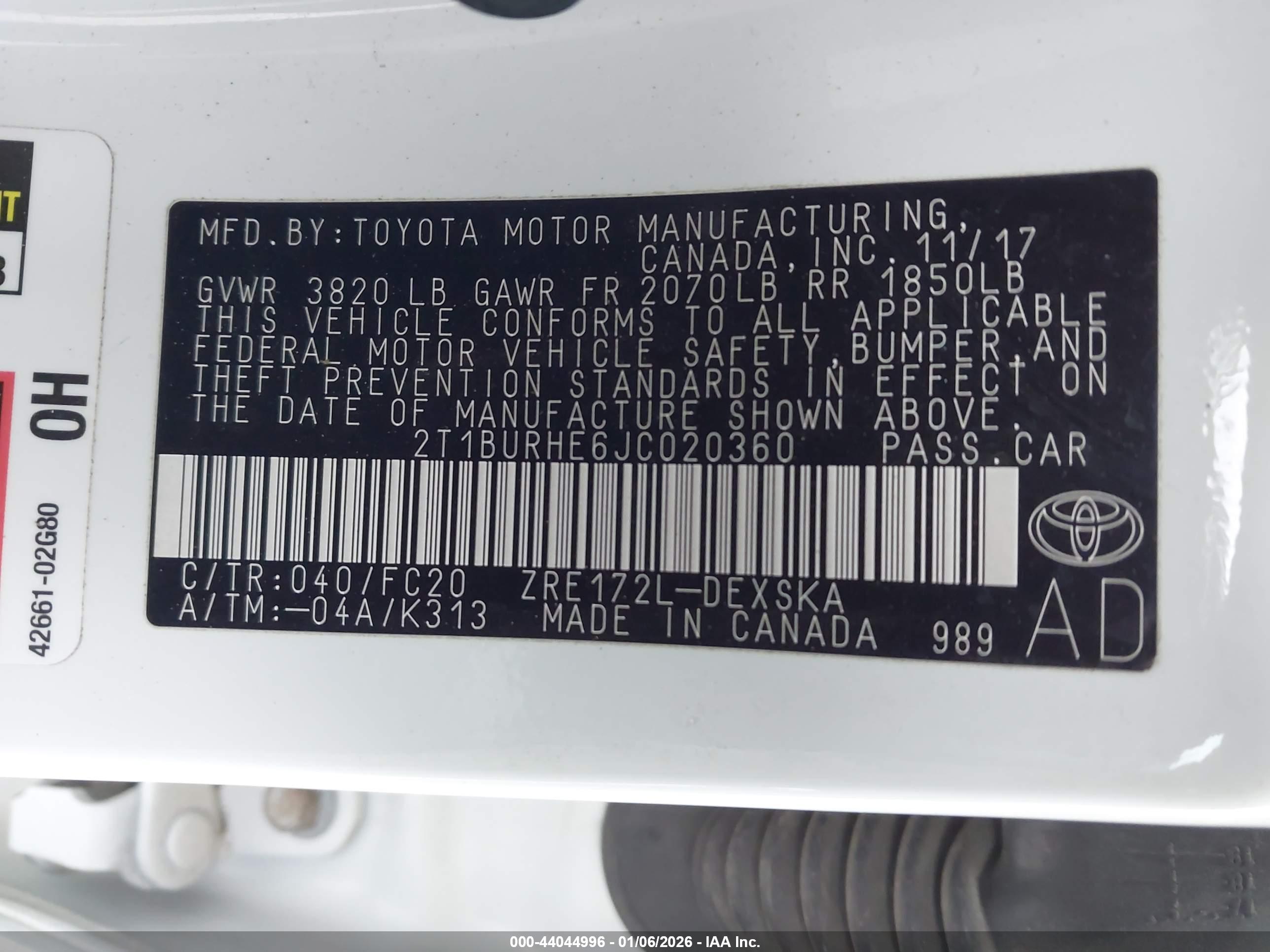 TOYOTA COROLLA image 9
