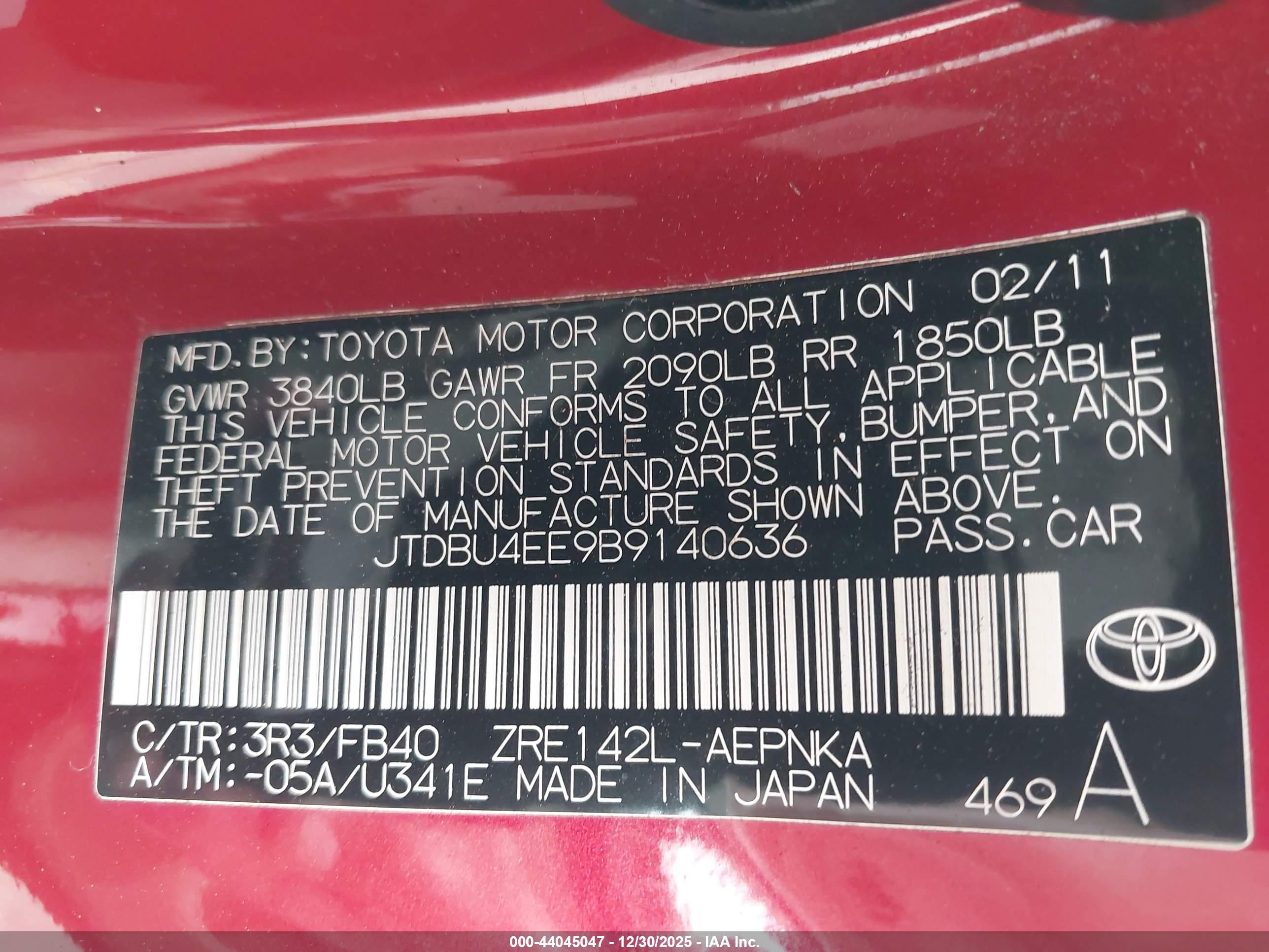 TOYOTA COROLLA image 9