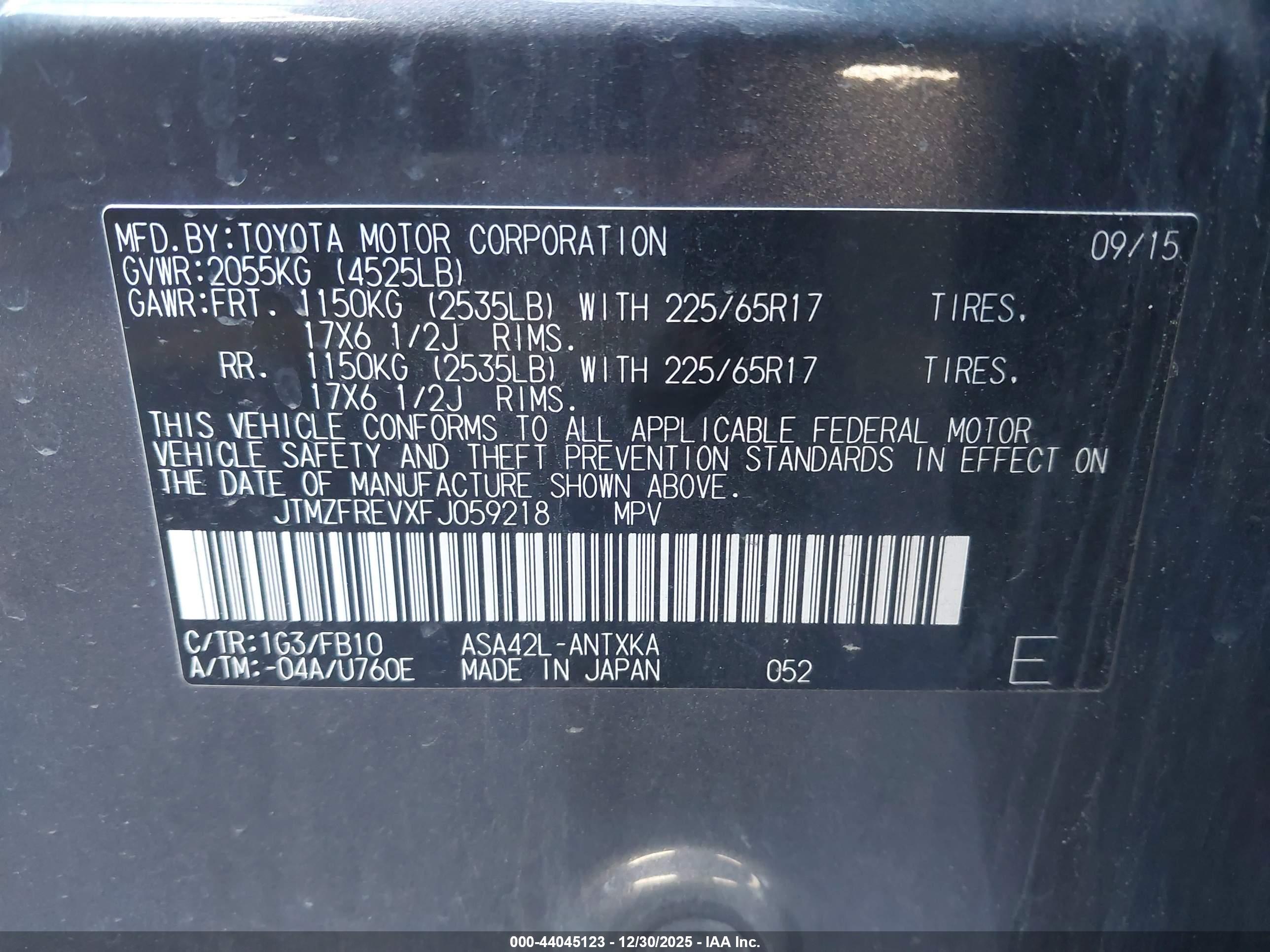 TOYOTA RAV4 image 9