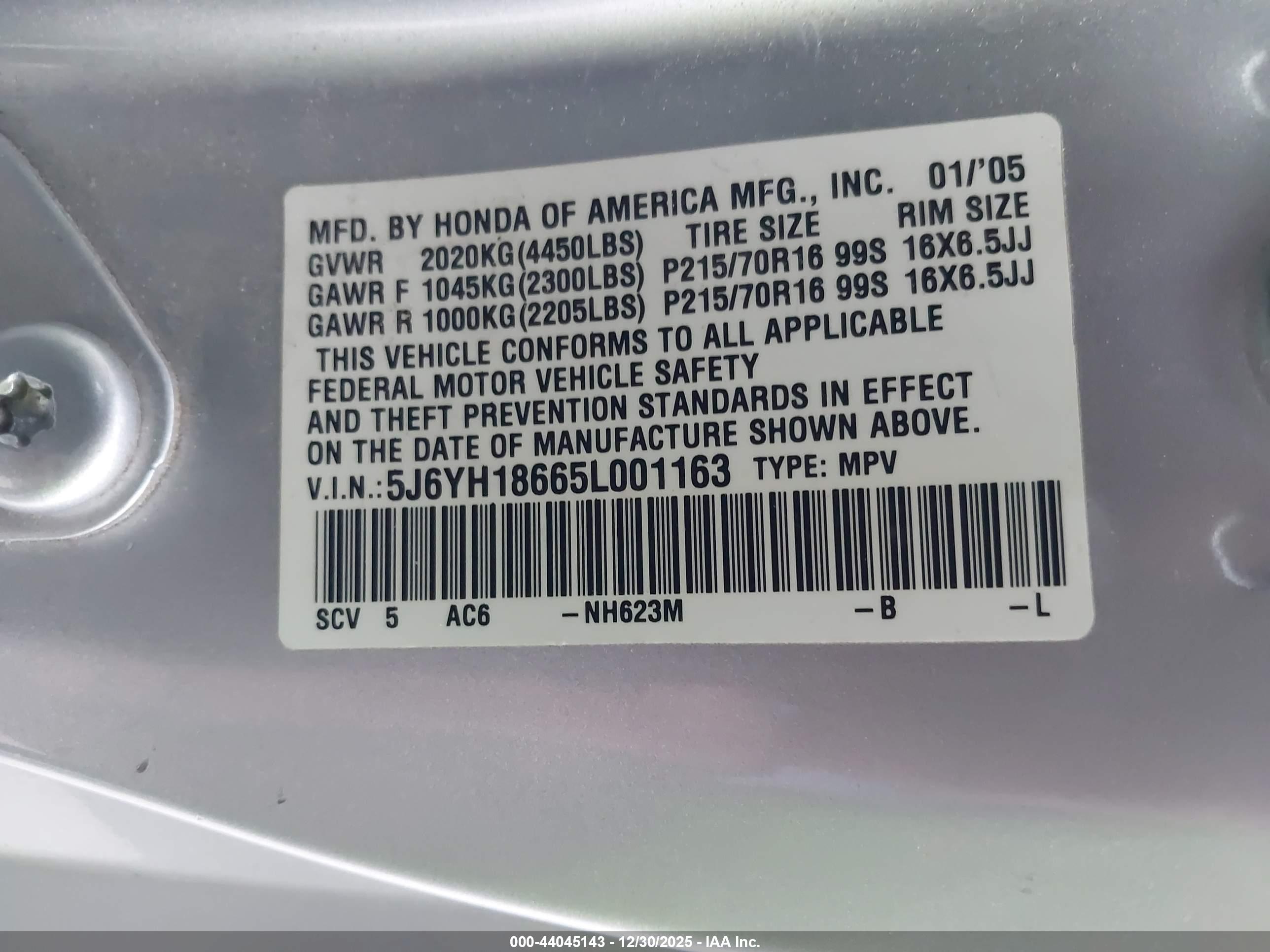 HONDA ELEMENT image 9
