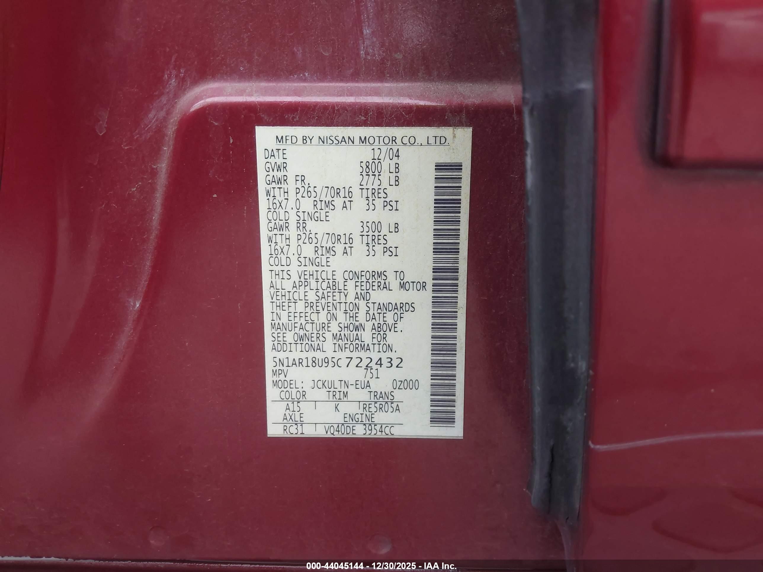 NISSAN PATHFINDER image 9