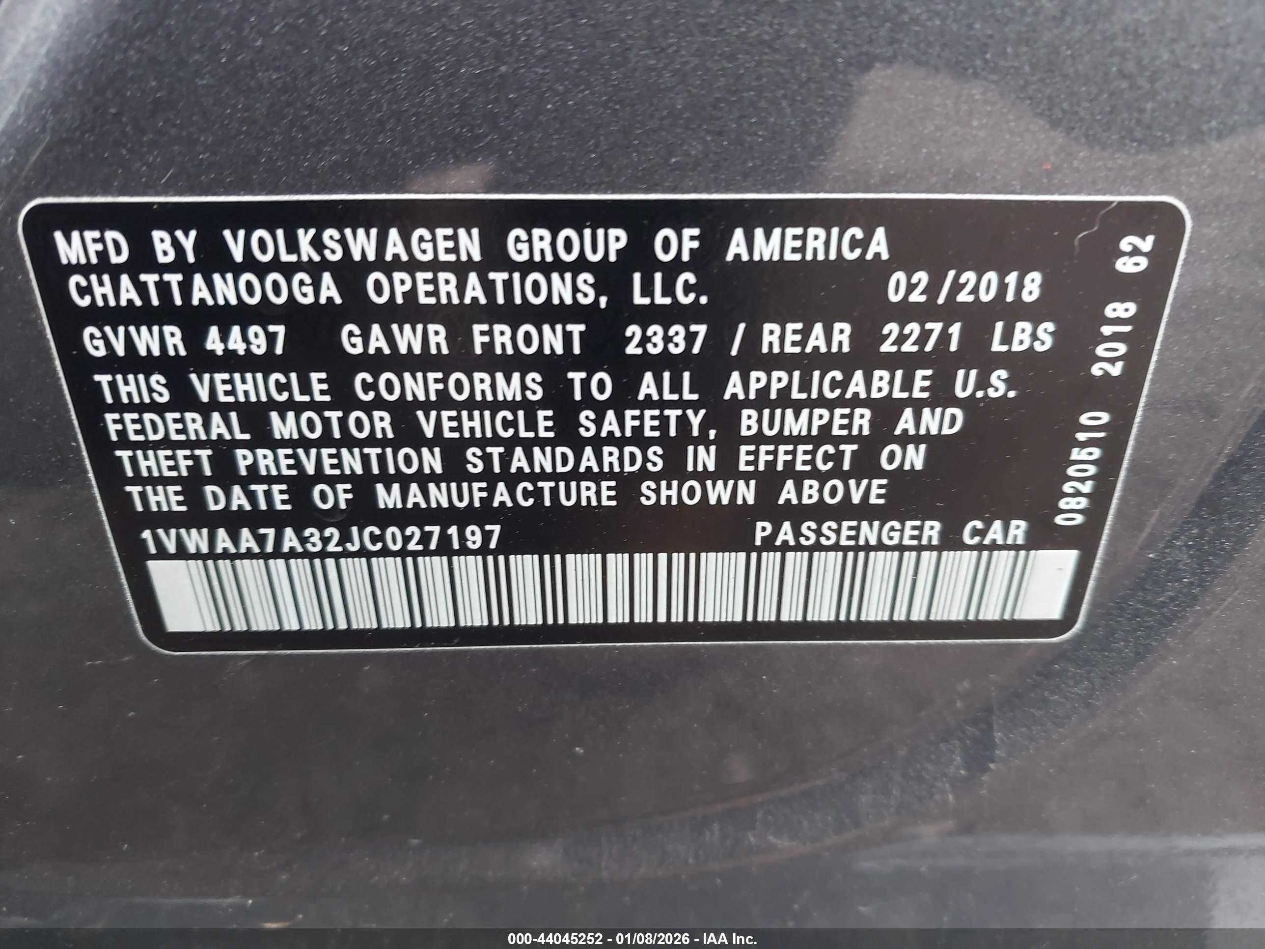 VOLKSWAGEN PASSAT image 9