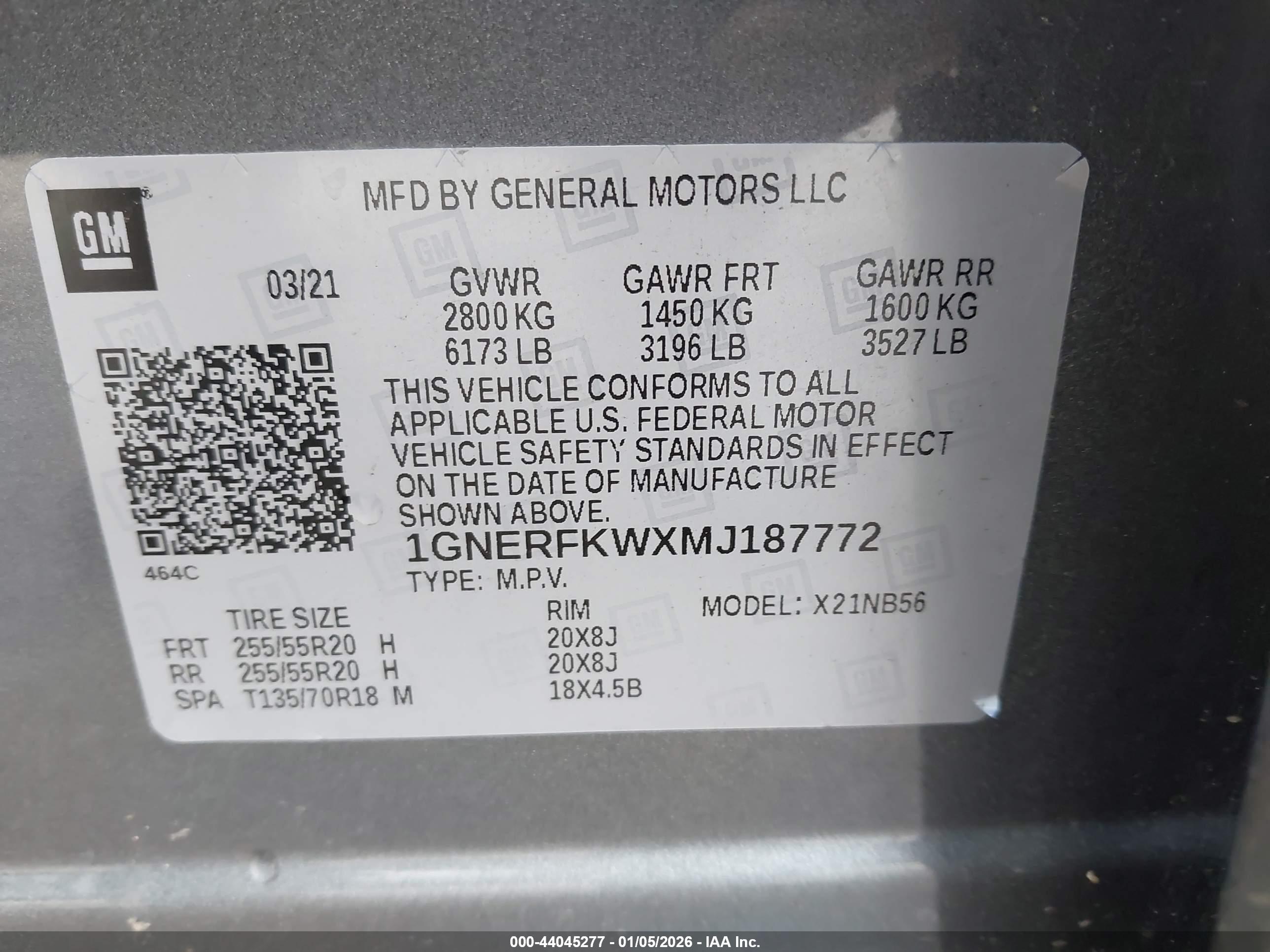 CHEVROLET TRAVERSE image 9