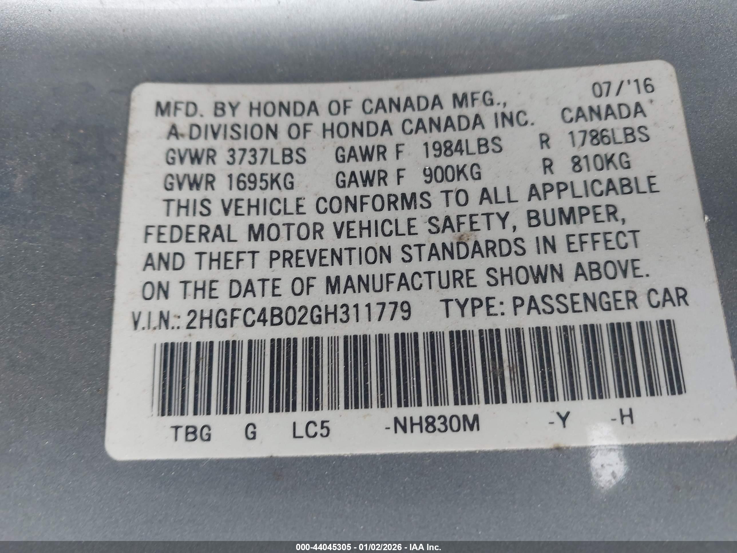 HONDA CIVIC image 9