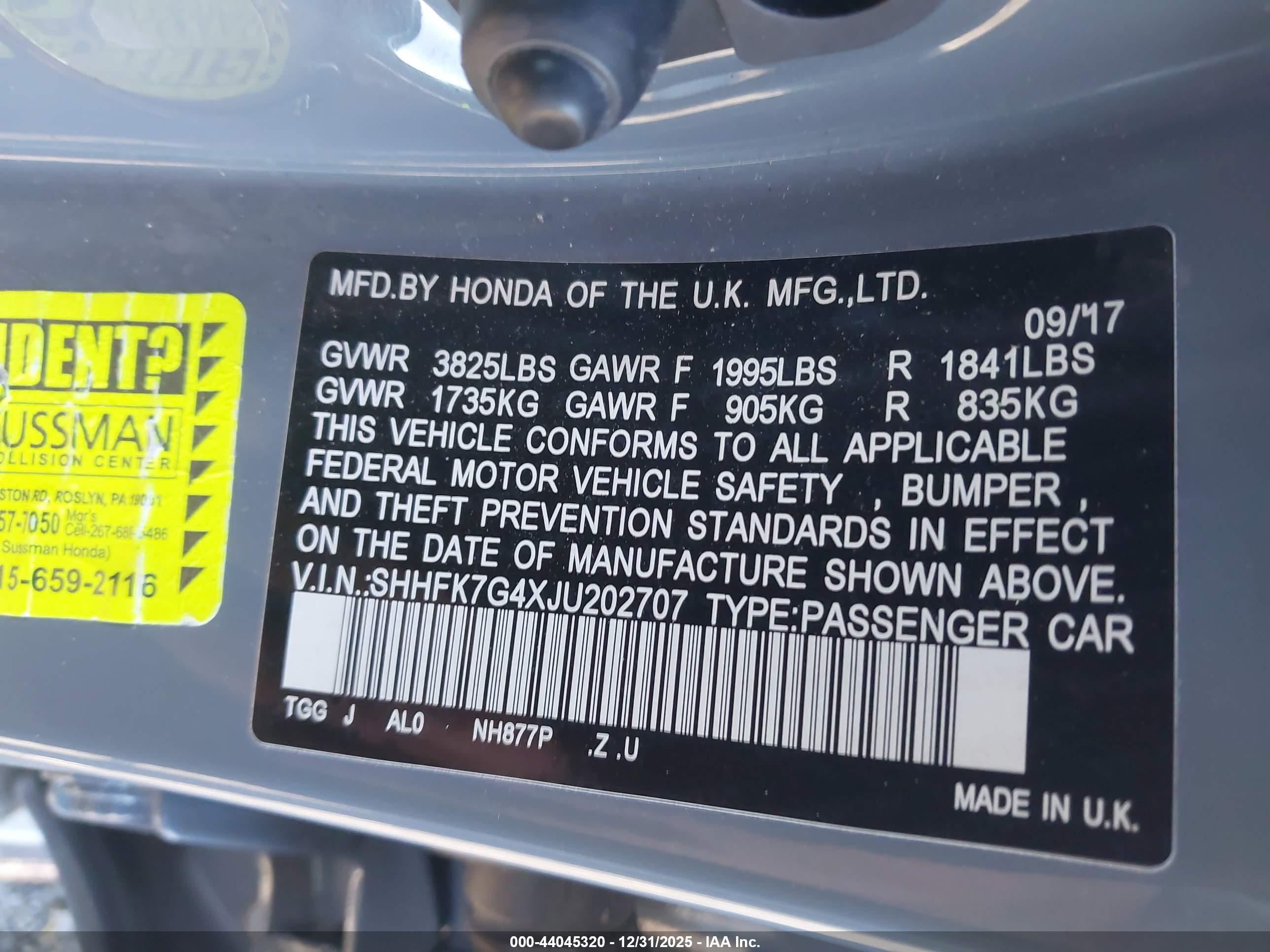 HONDA CIVIC image 9