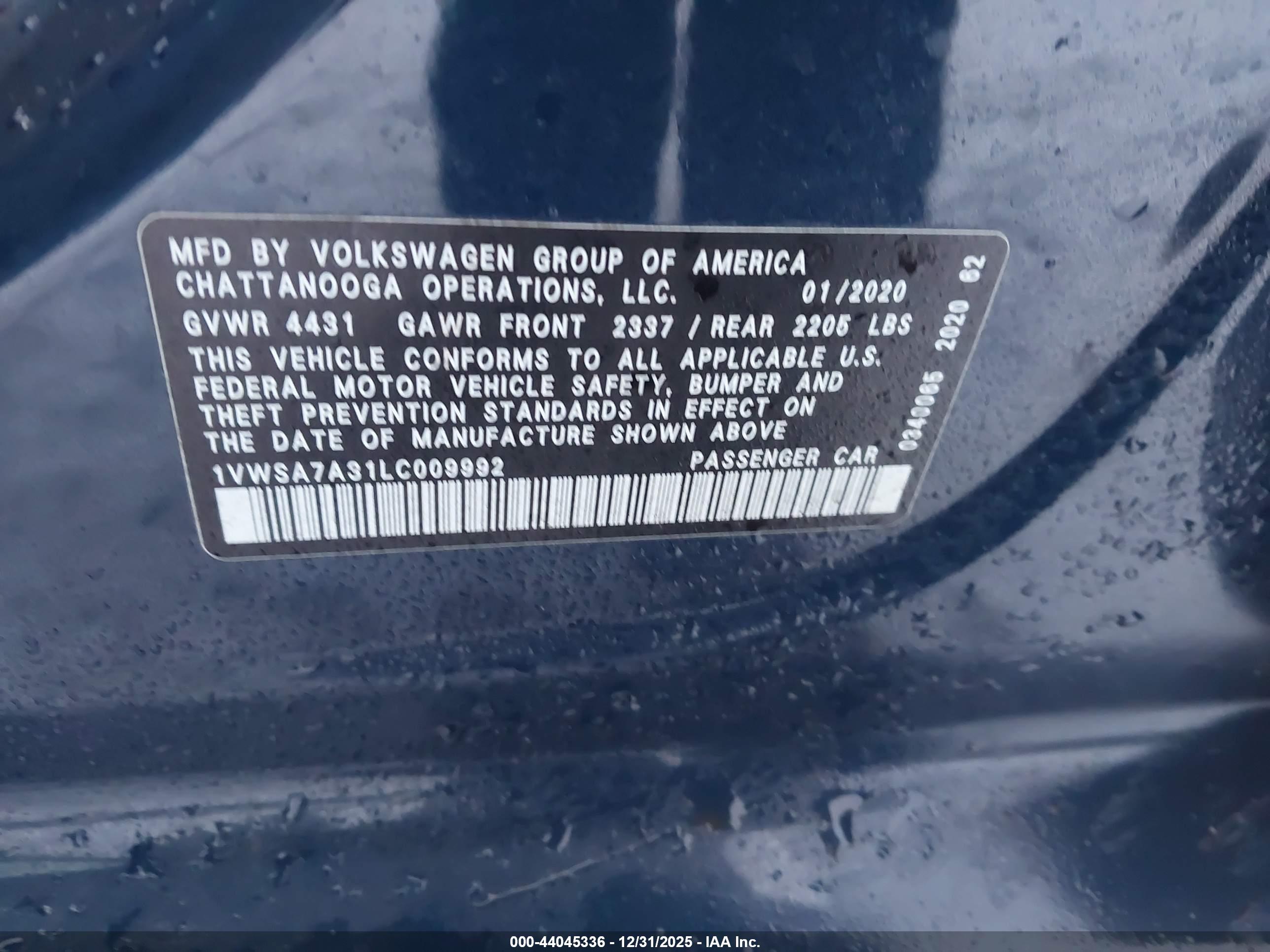 VOLKSWAGEN PASSAT image 9