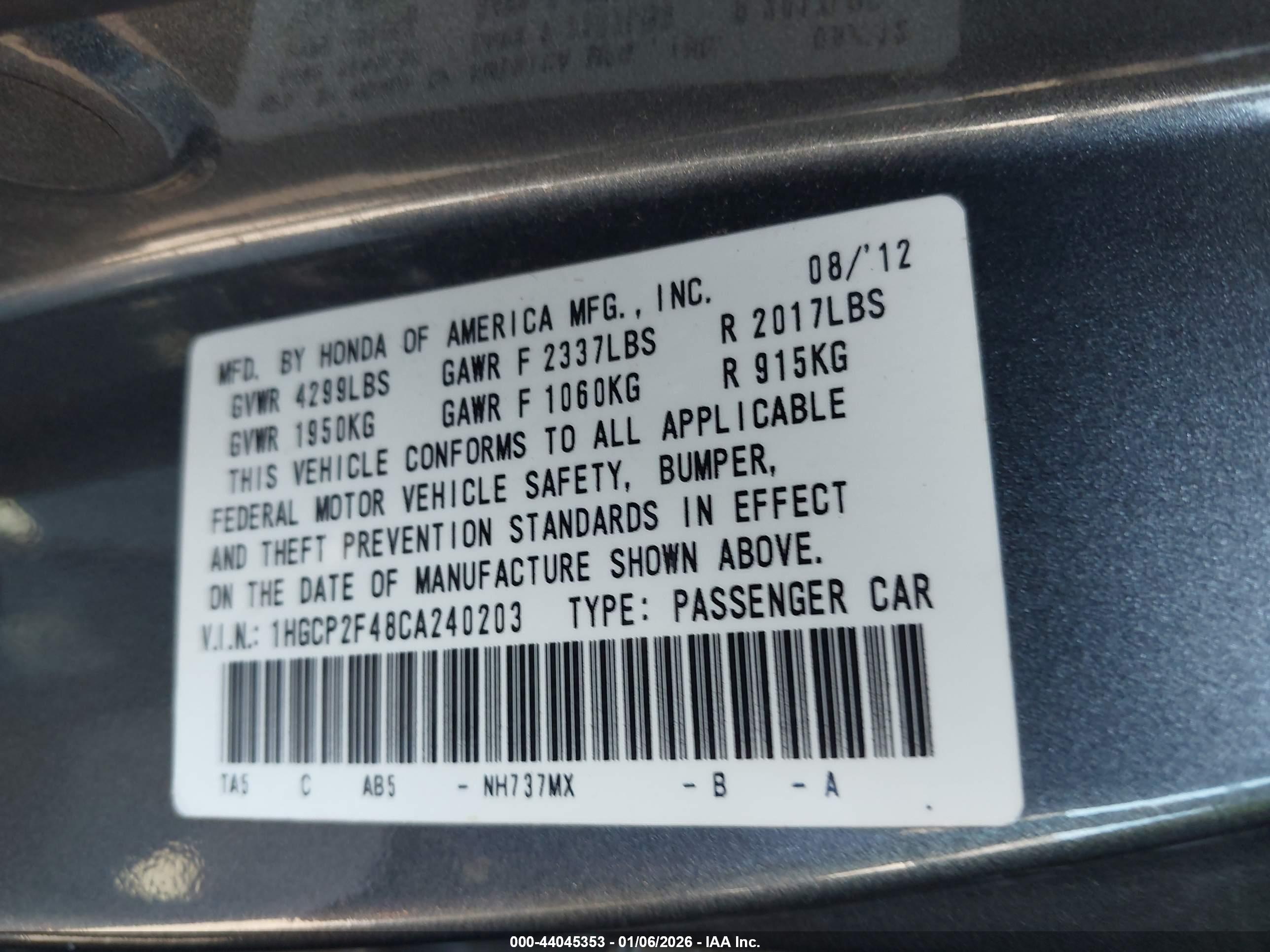 HONDA ACCORD image 9