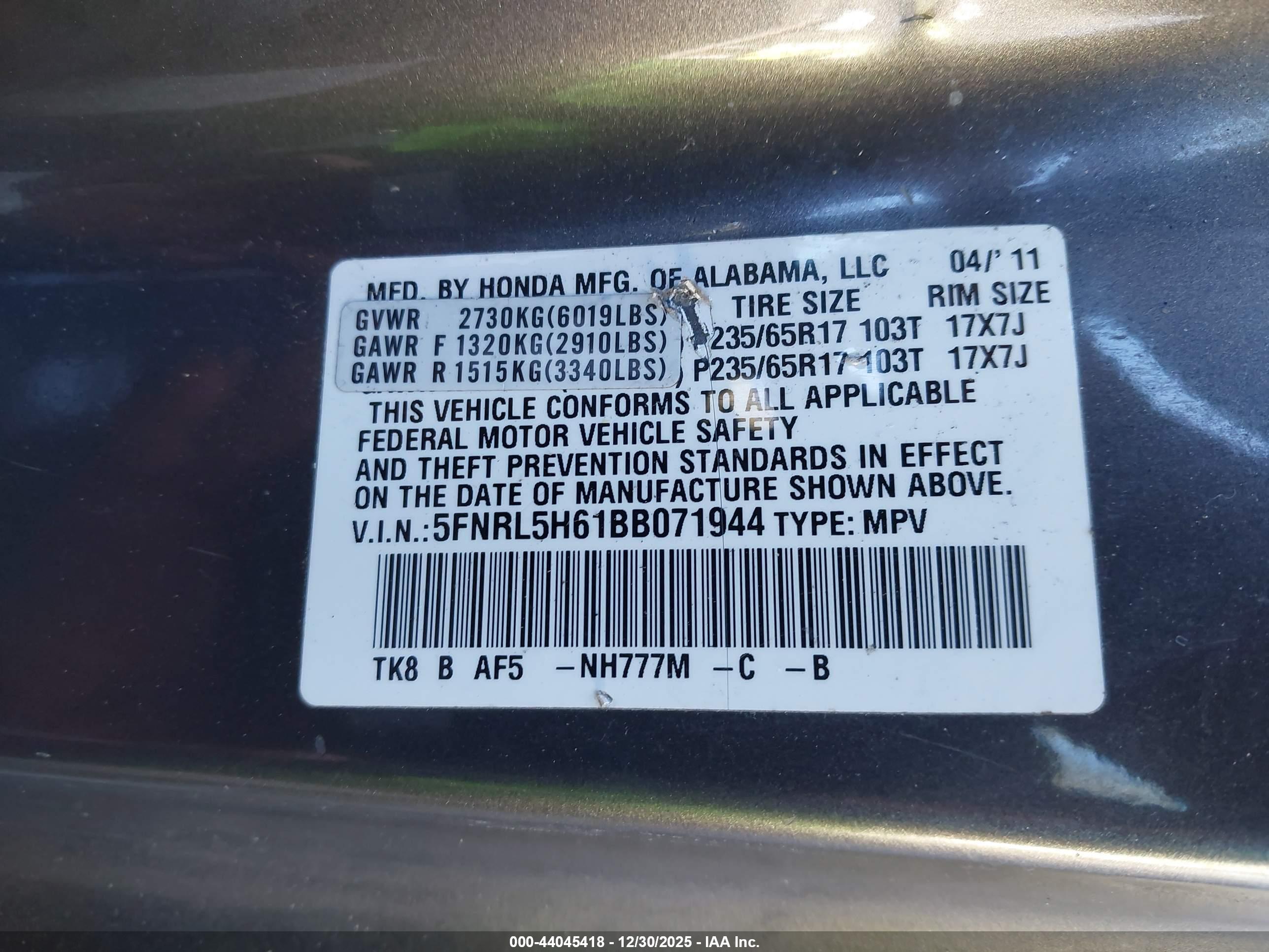 HONDA ODYSSEY image 9