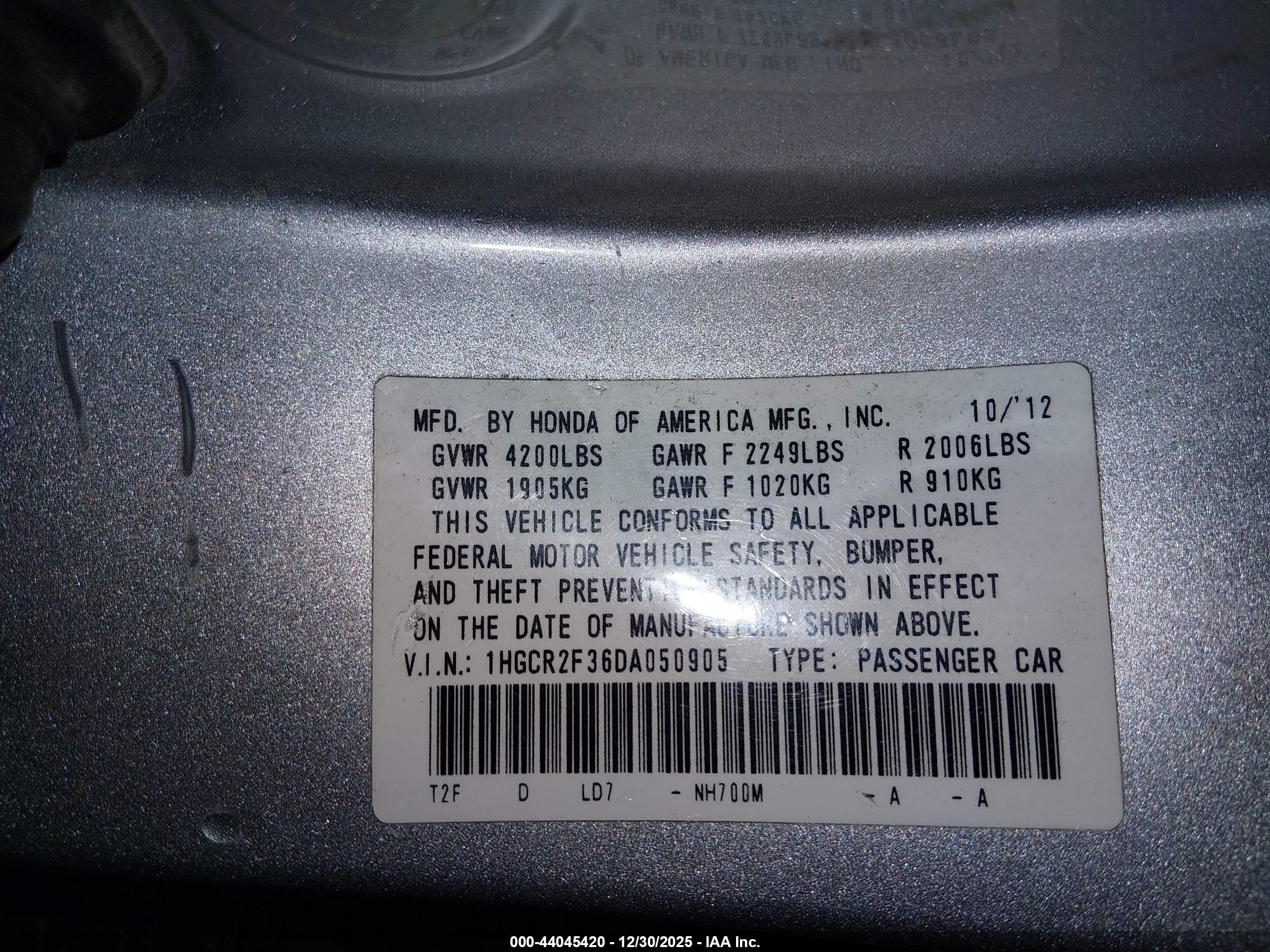 HONDA ACCORD image 9