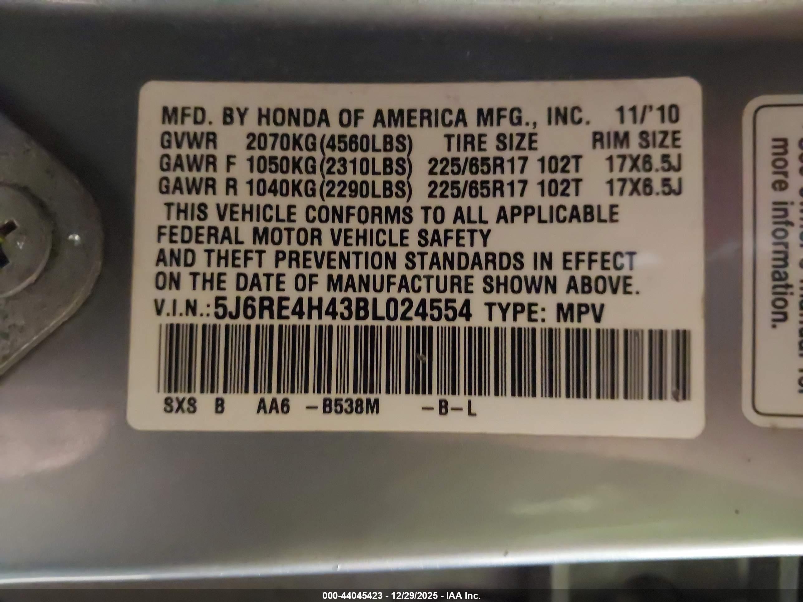 HONDA CR-V image 9