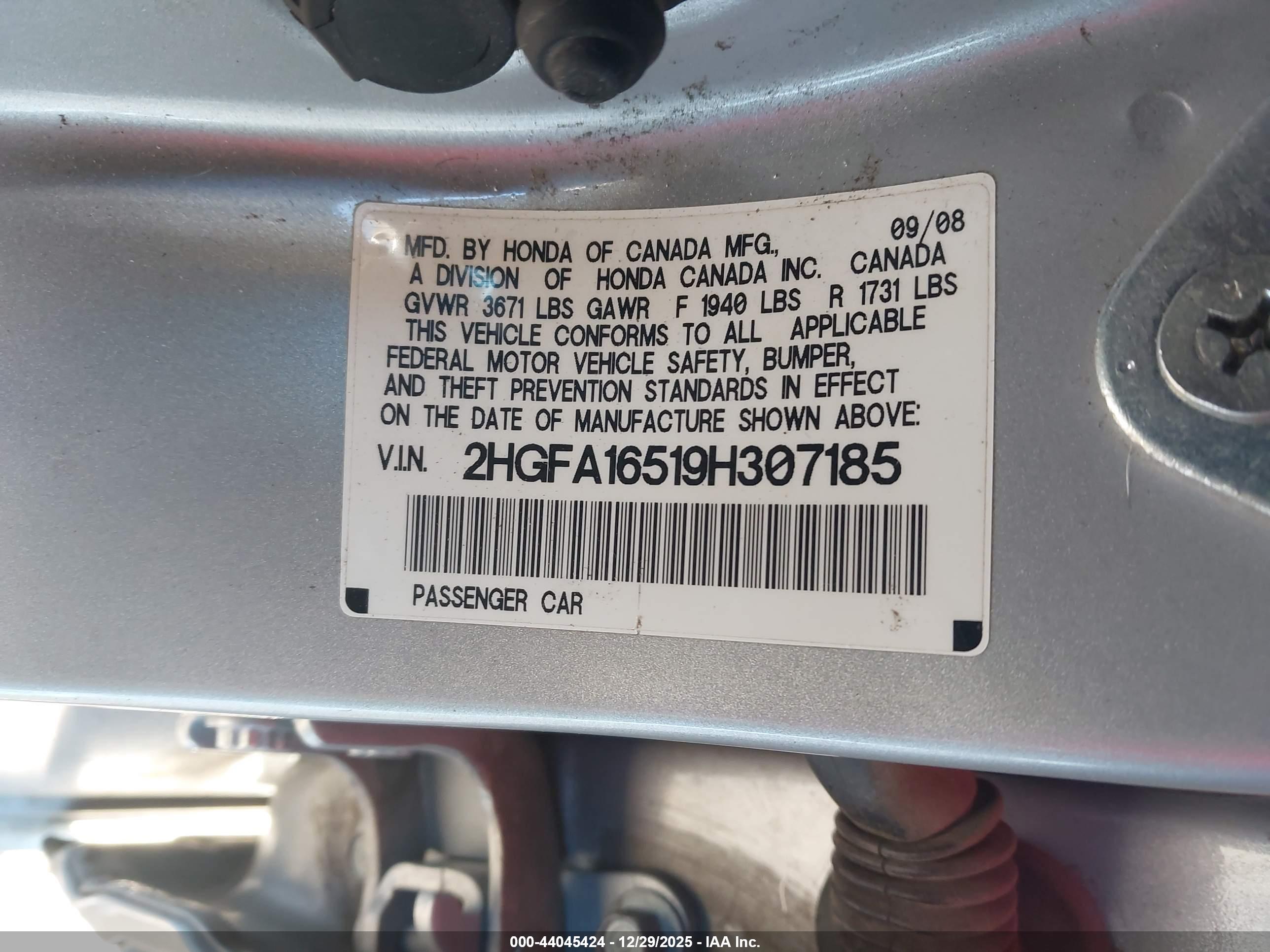 HONDA CIVIC image 9