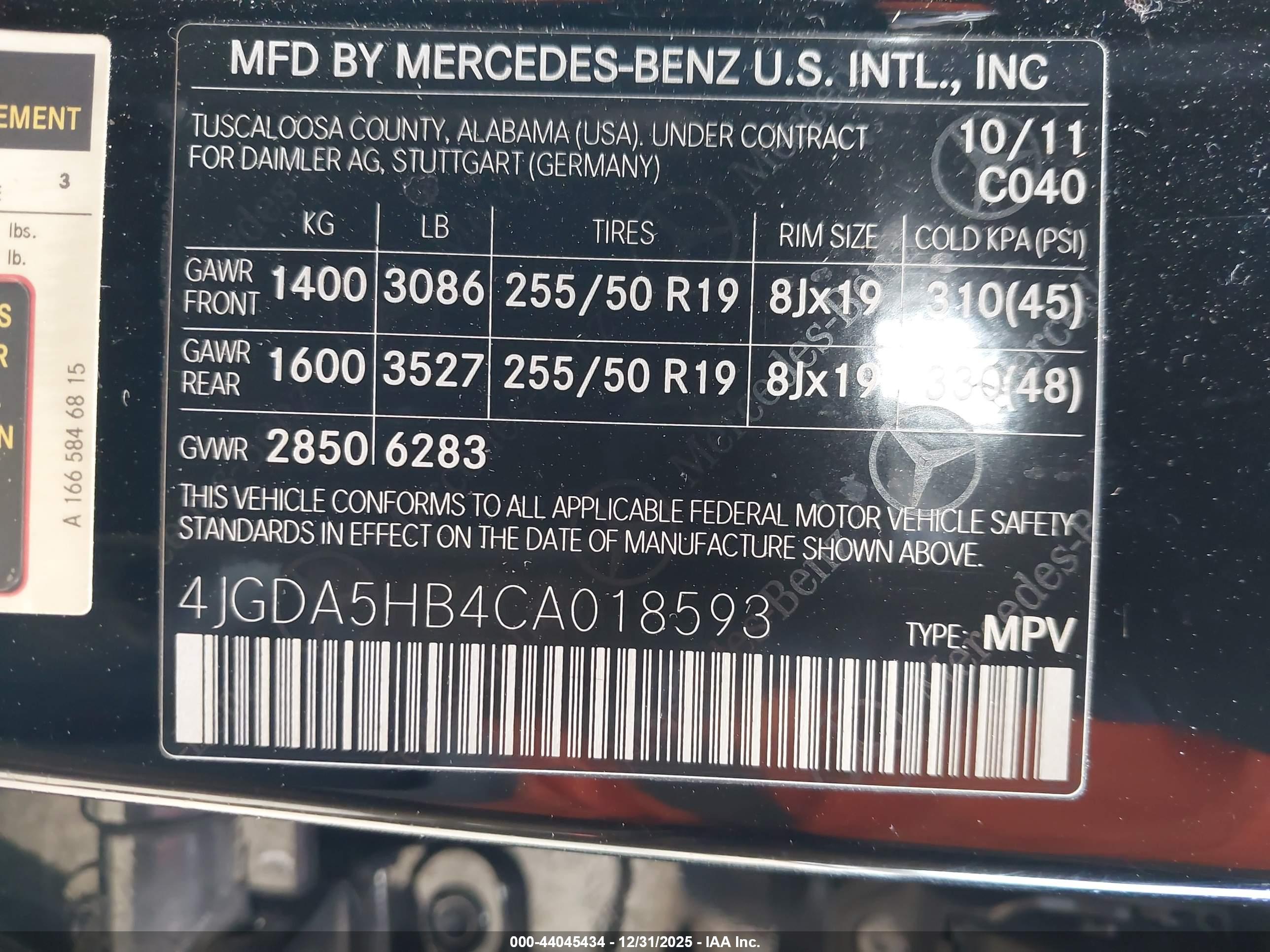 MERCEDES-BENZ ML image 9