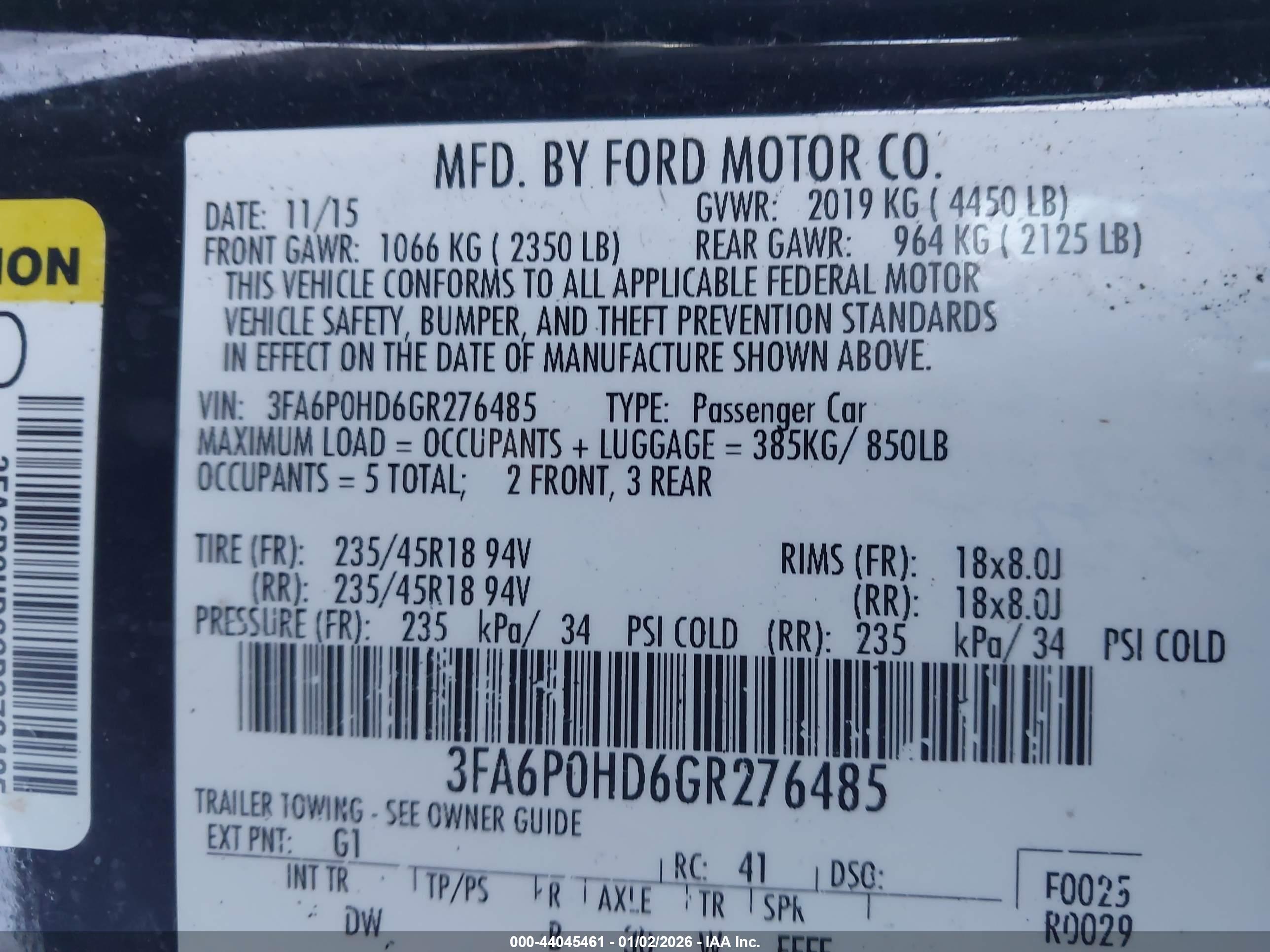 FORD FUSION image 9