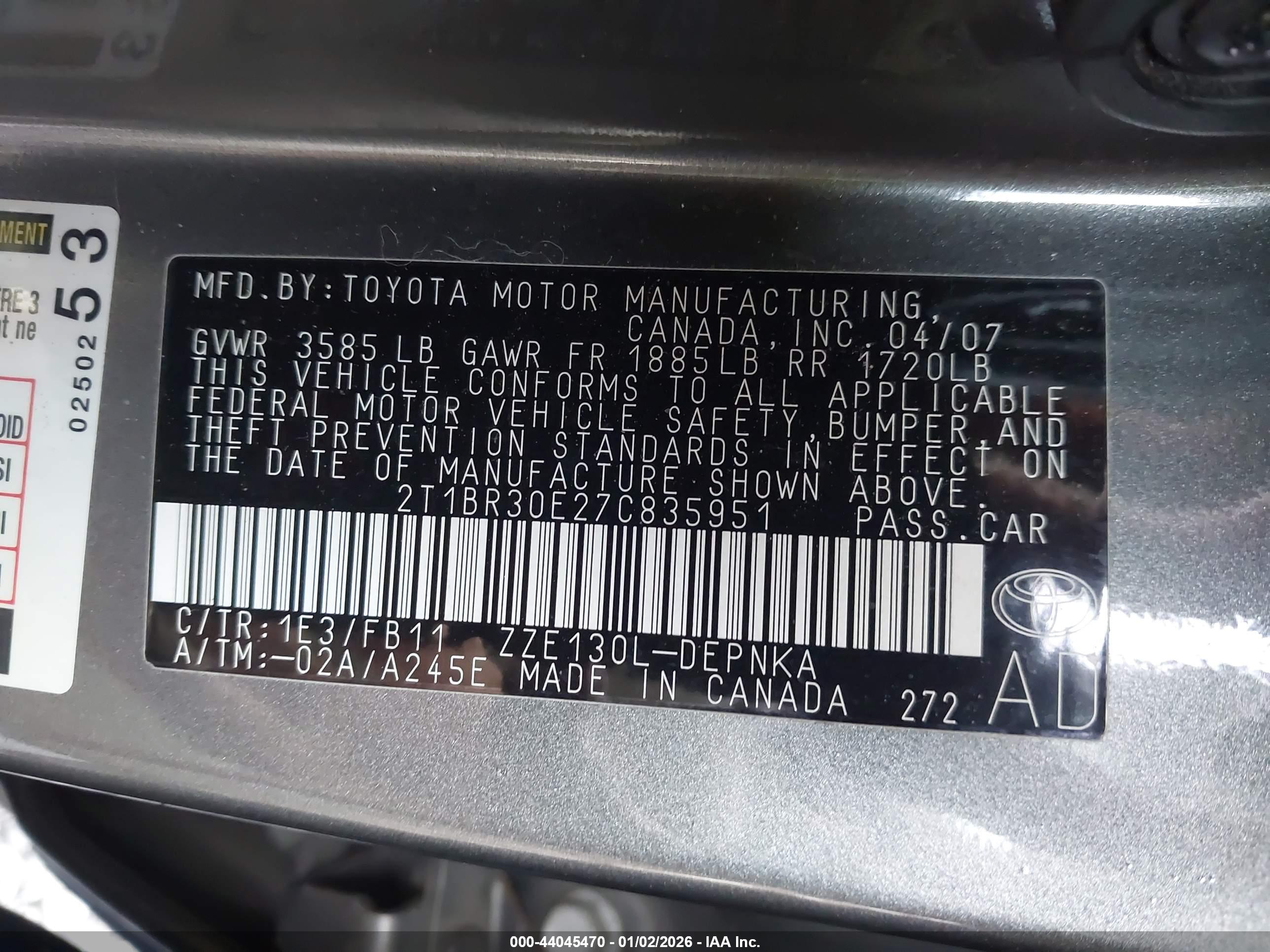 TOYOTA COROLLA image 9