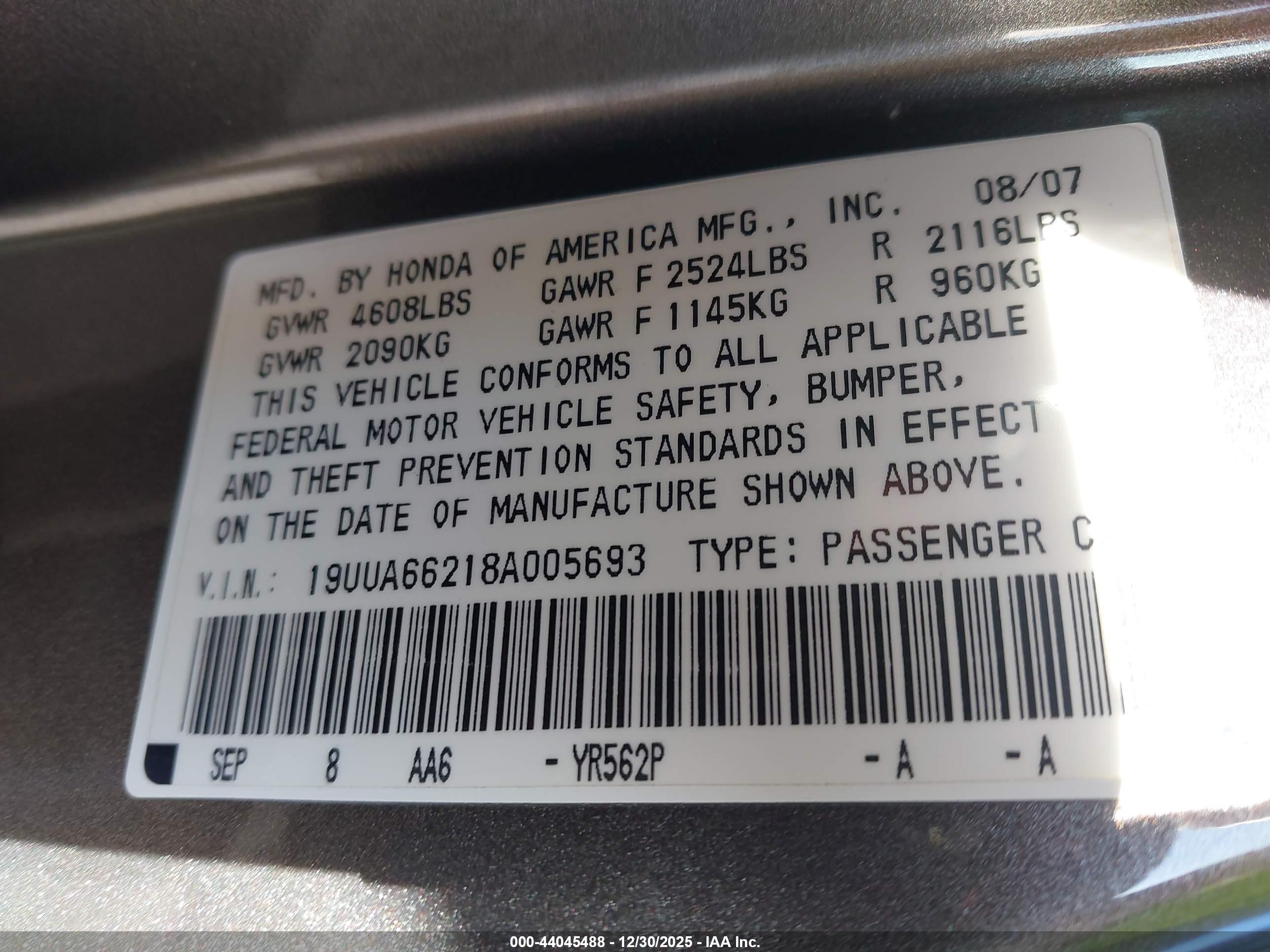 ACURA TL image 9