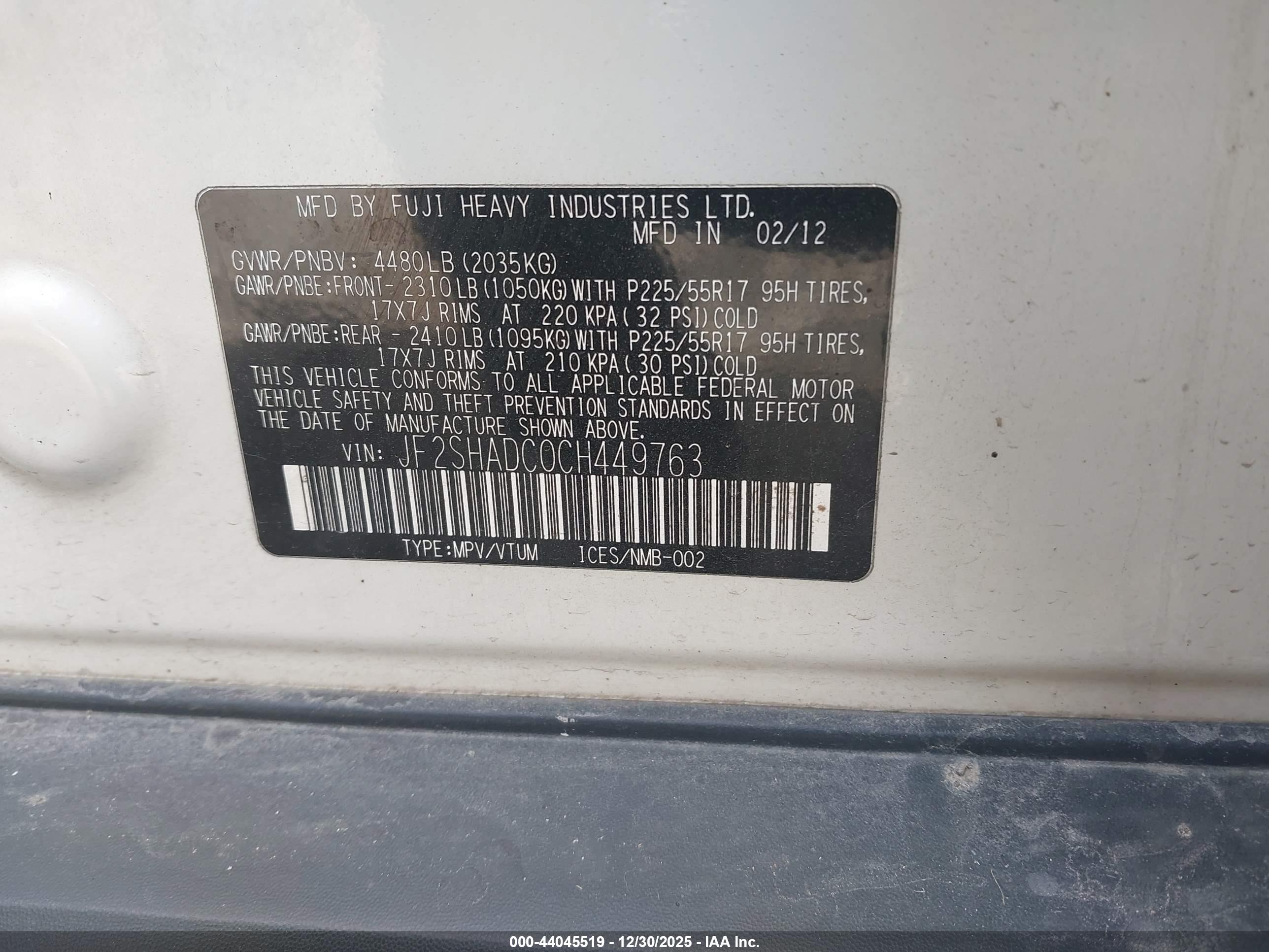 SUBARU FORESTER image 9