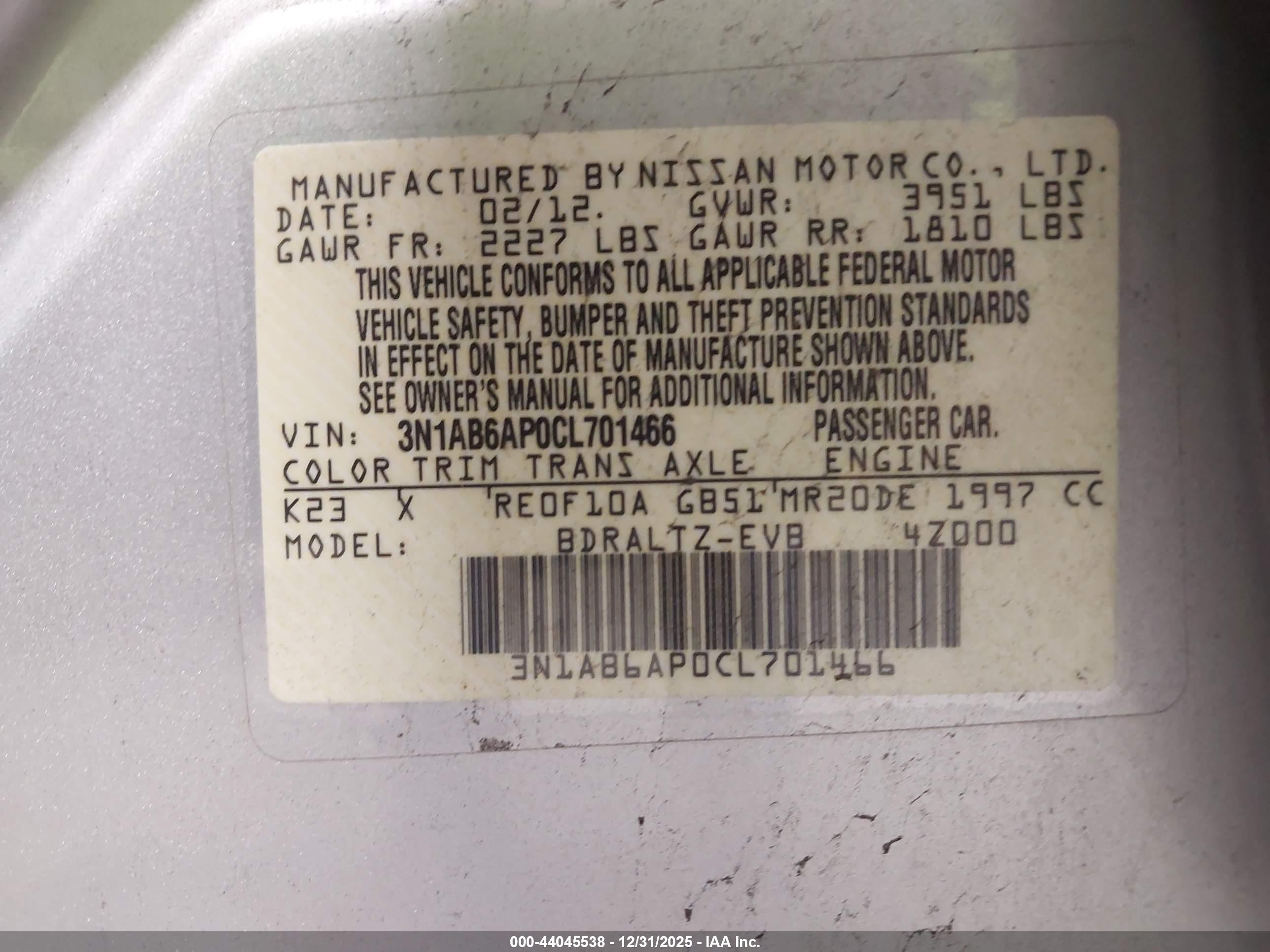 NISSAN SENTRA image 9