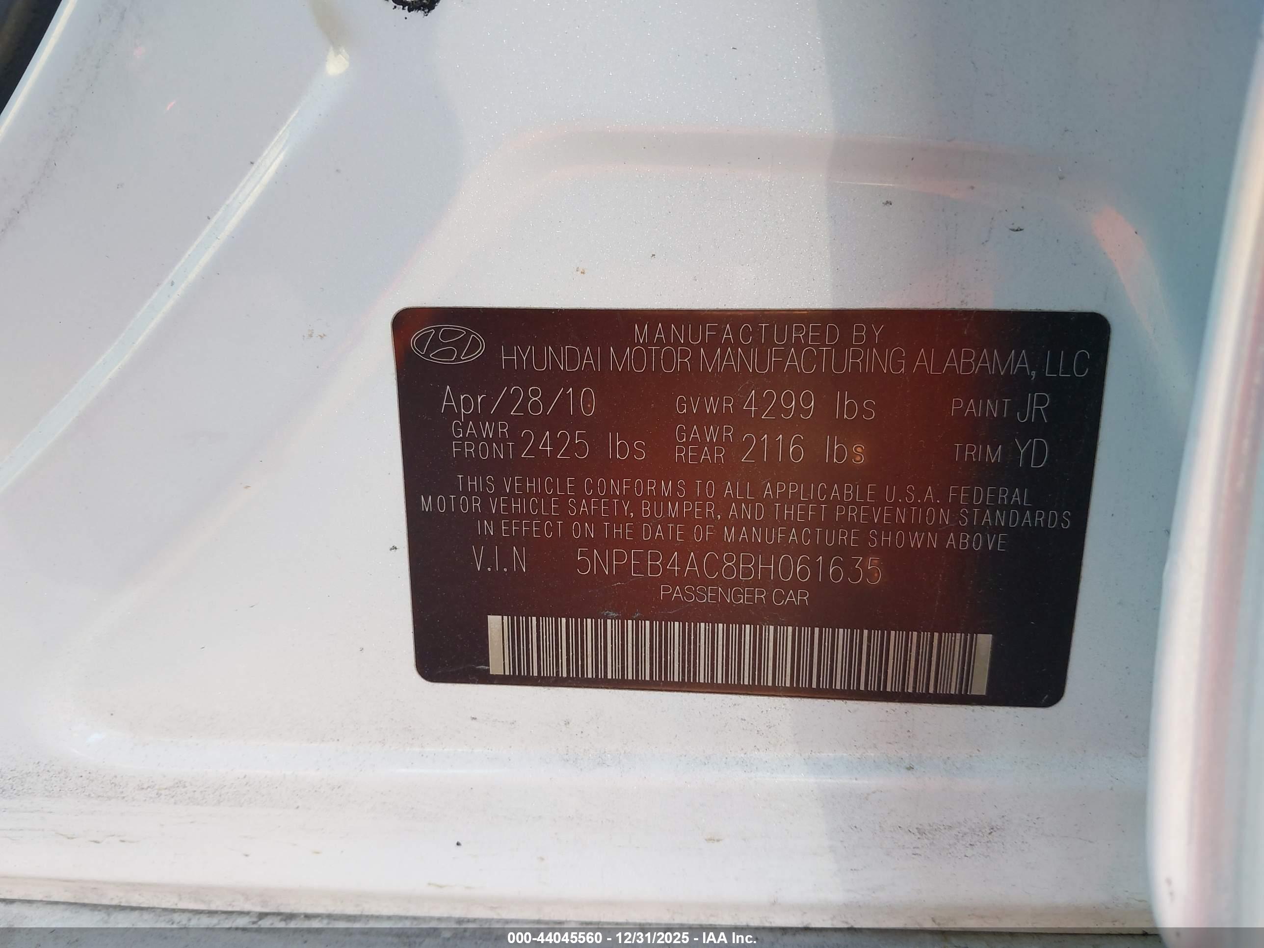 HYUNDAI SONATA image 9
