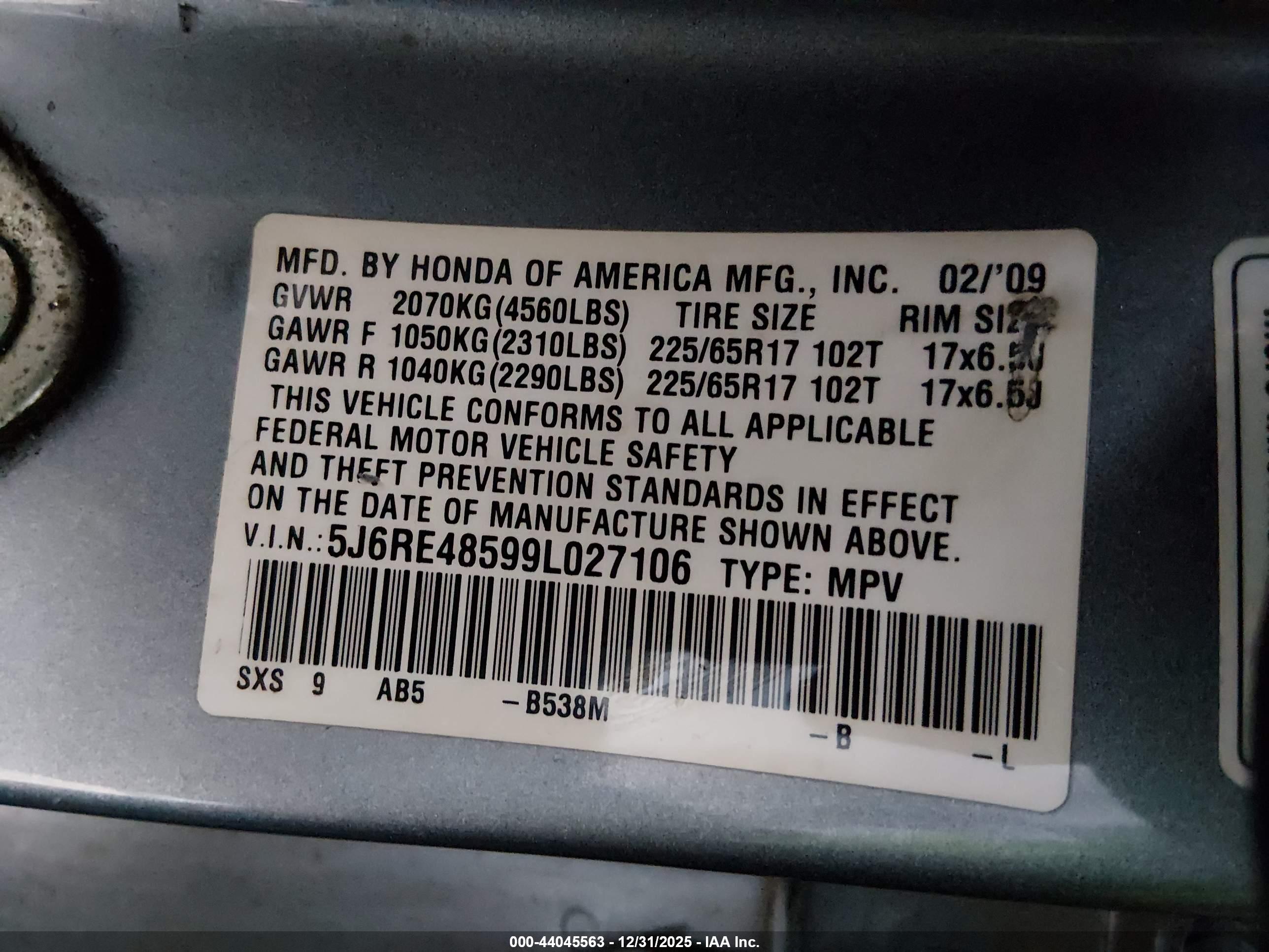 HONDA CR-V image 9