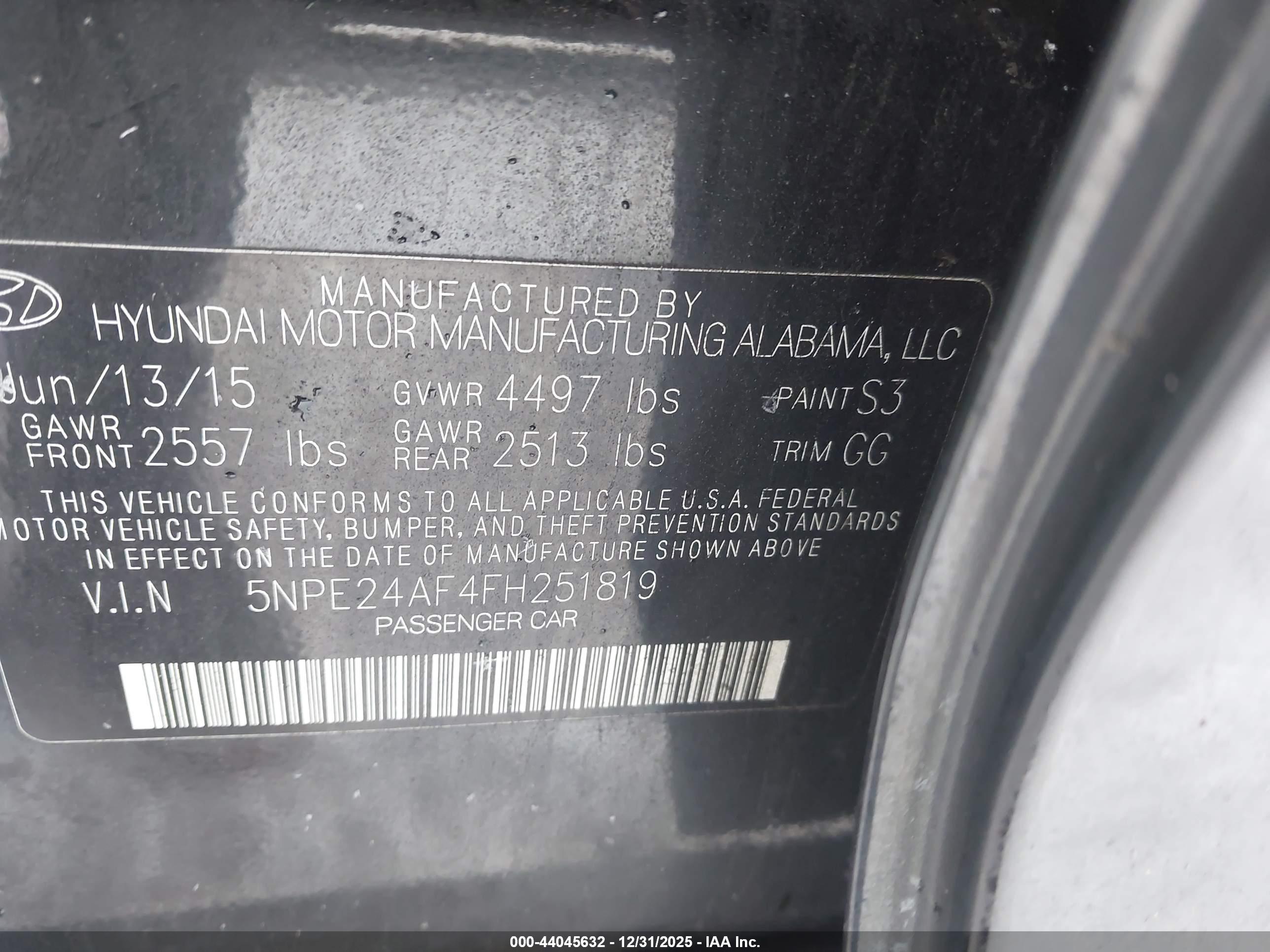 HYUNDAI SONATA image 9