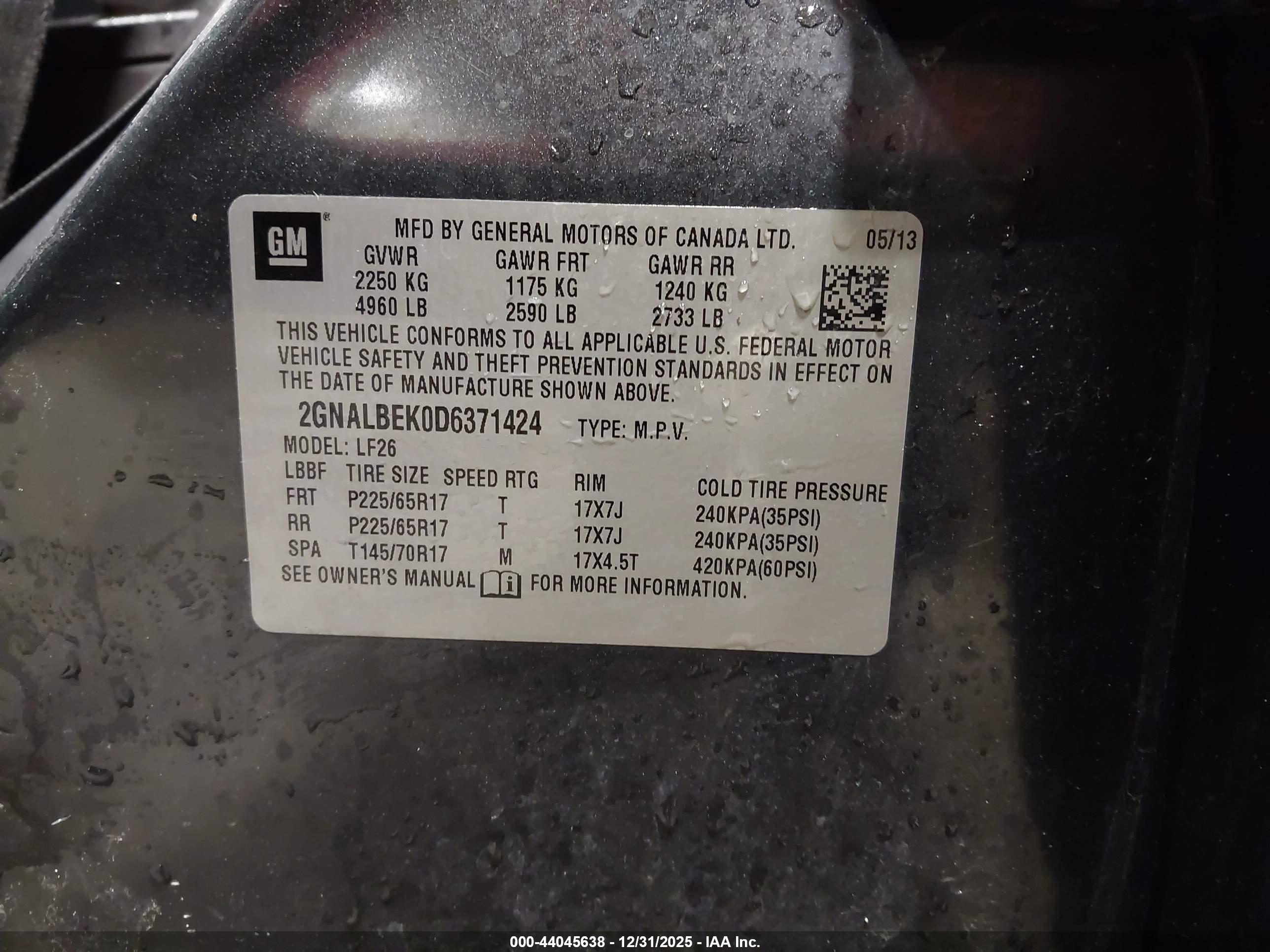 CHEVROLET EQUINOX image 9