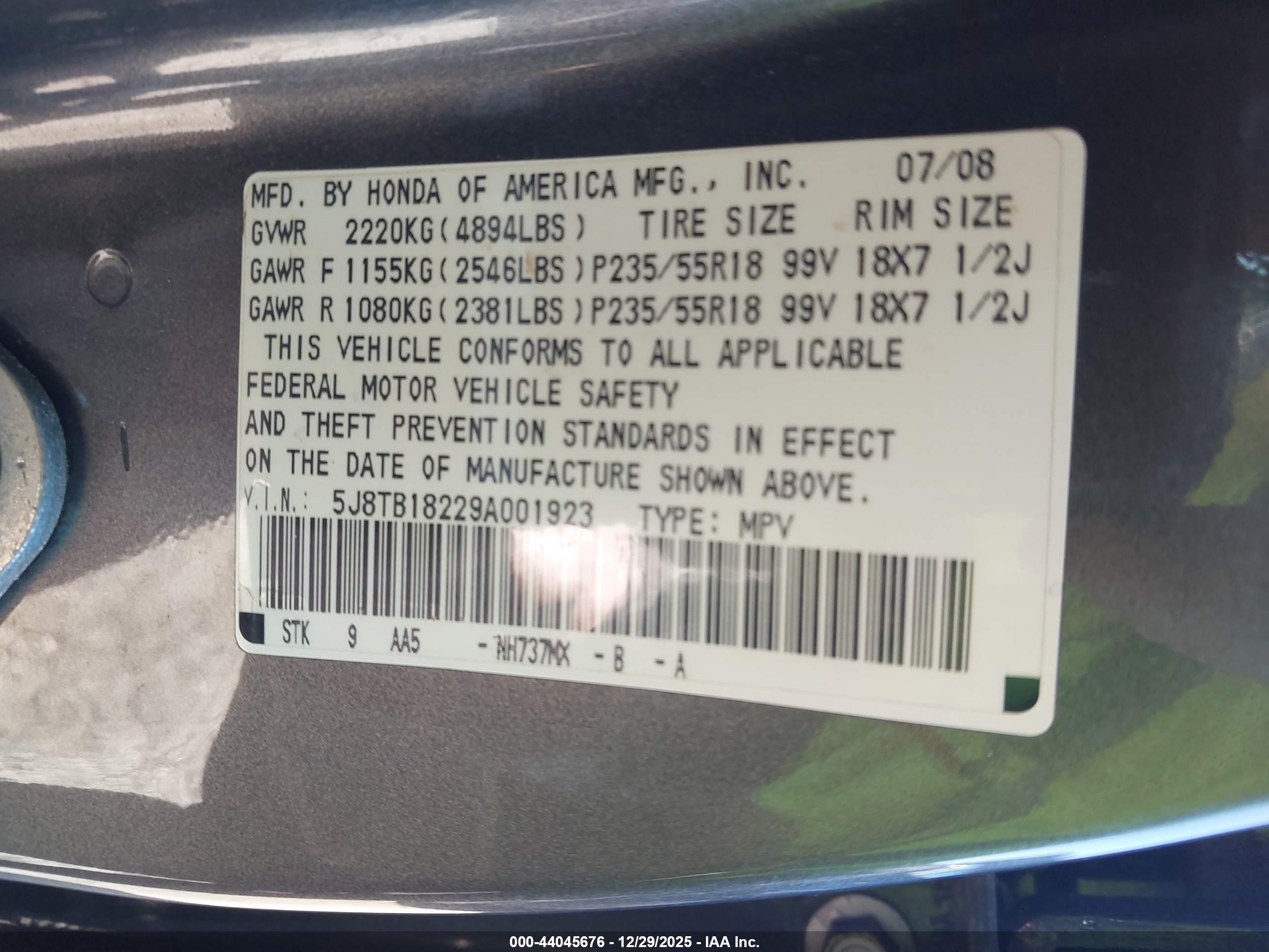 ACURA RDX image 9
