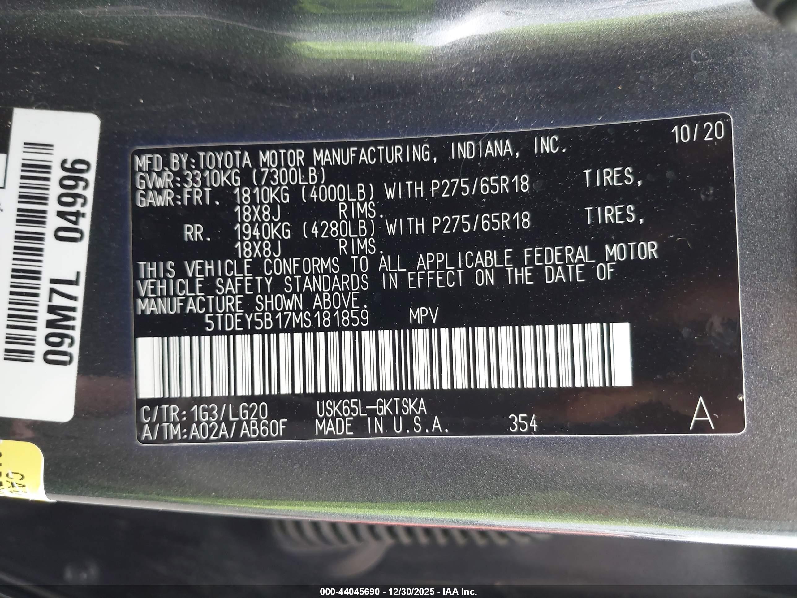 TOYOTA SEQUOIA image 9