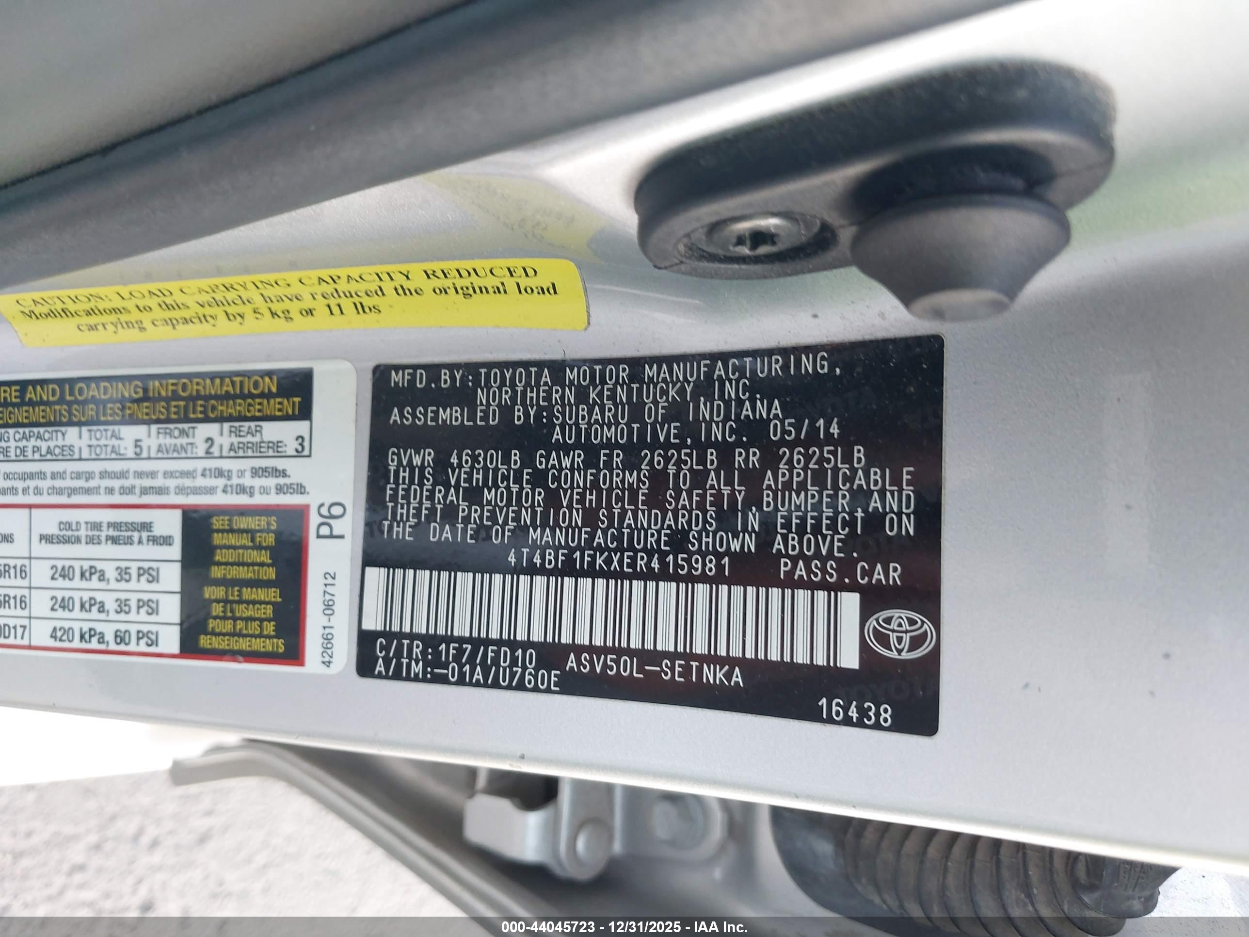 TOYOTA CAMRY image 9