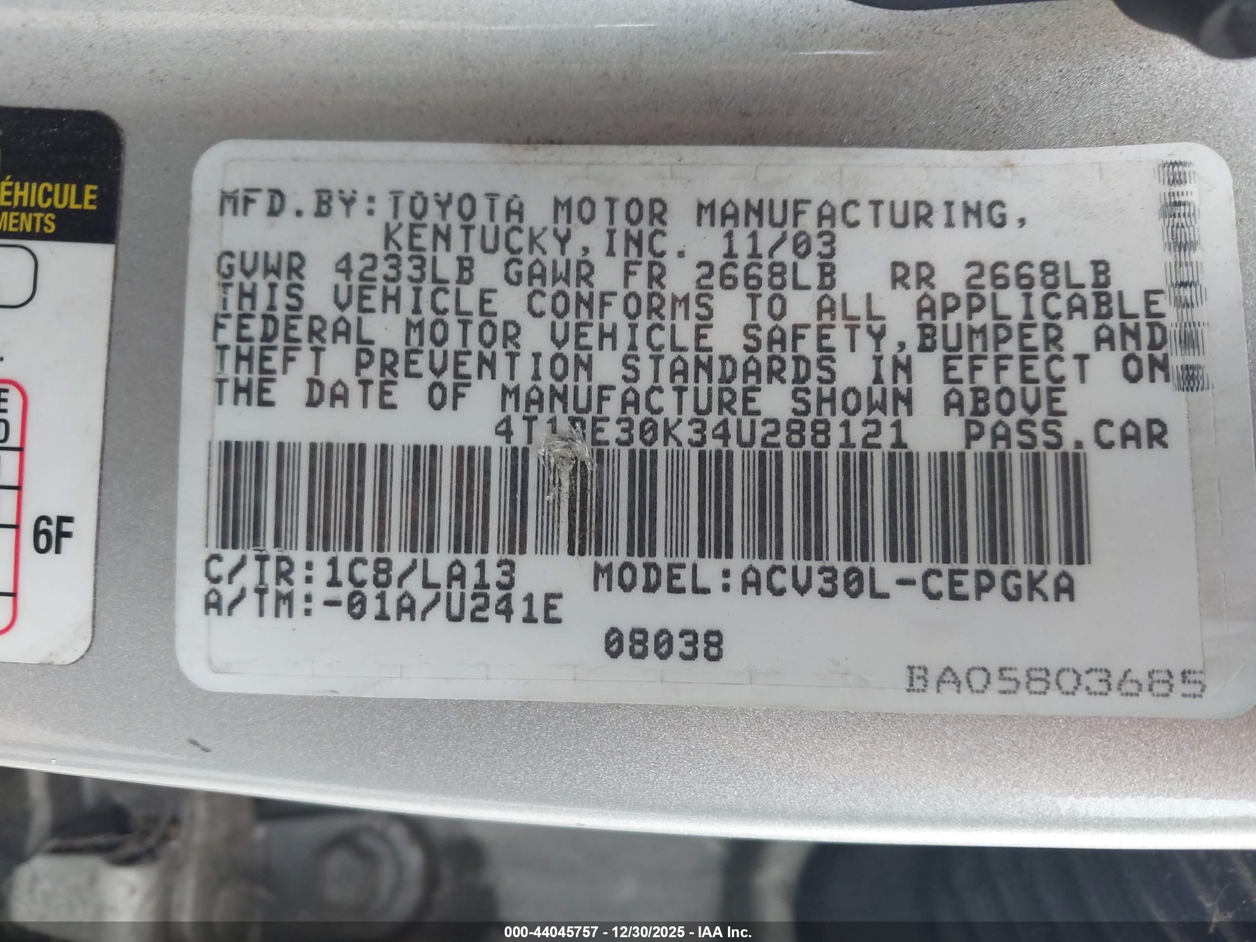 TOYOTA CAMRY image 9