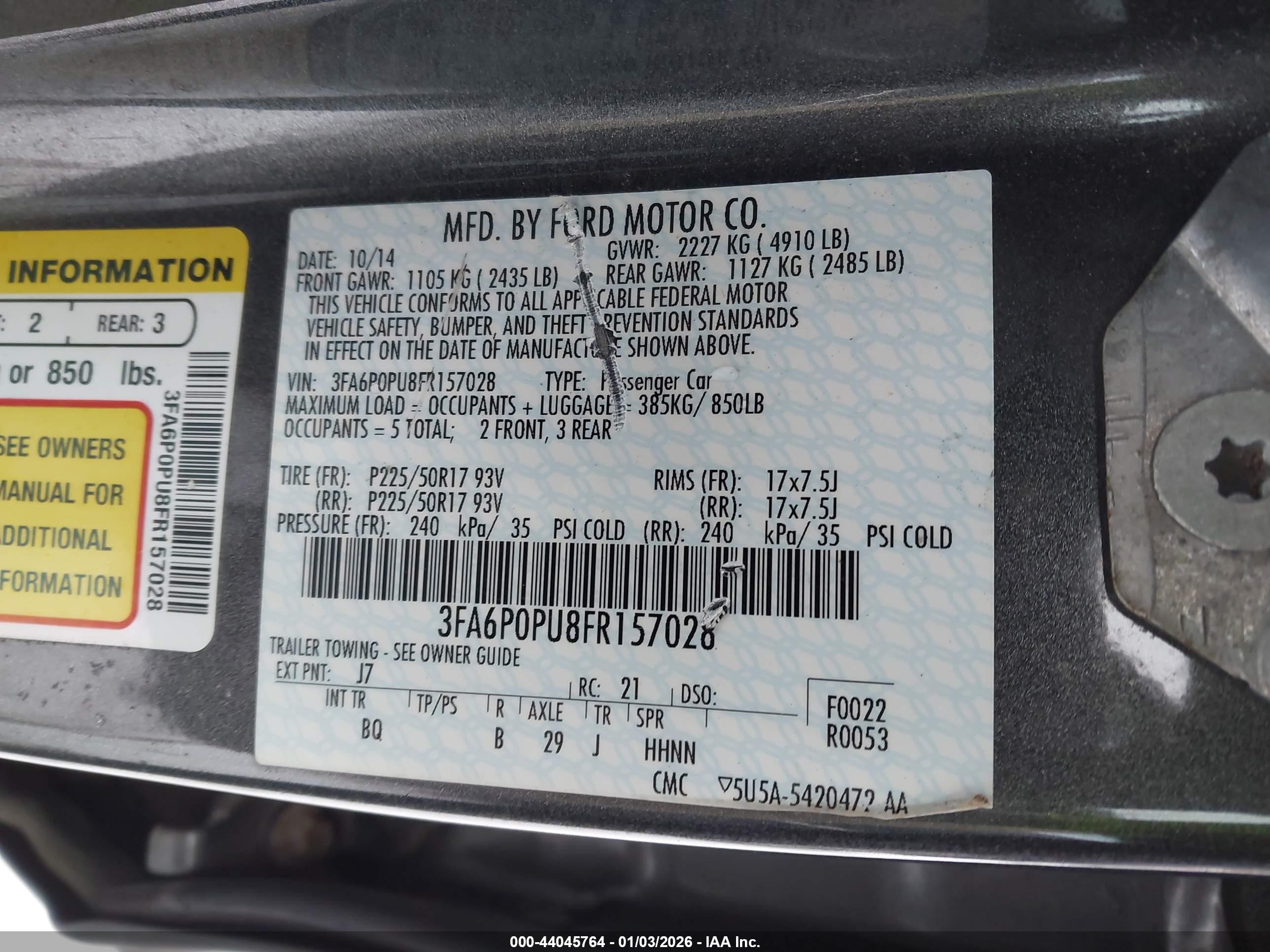 FORD FUSION image 9